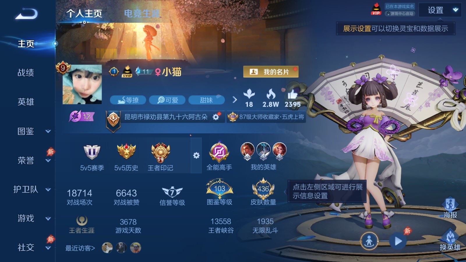 WZCMW4313467王者荣耀账号详情图1