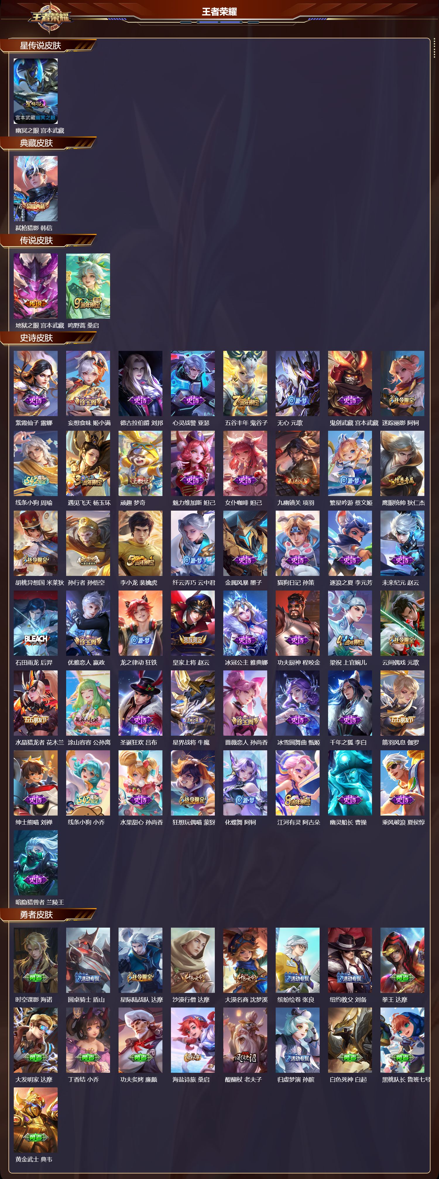 WZMK4286101王者荣耀账号详情图2 WZMK4286101王者荣耀账号详情图2