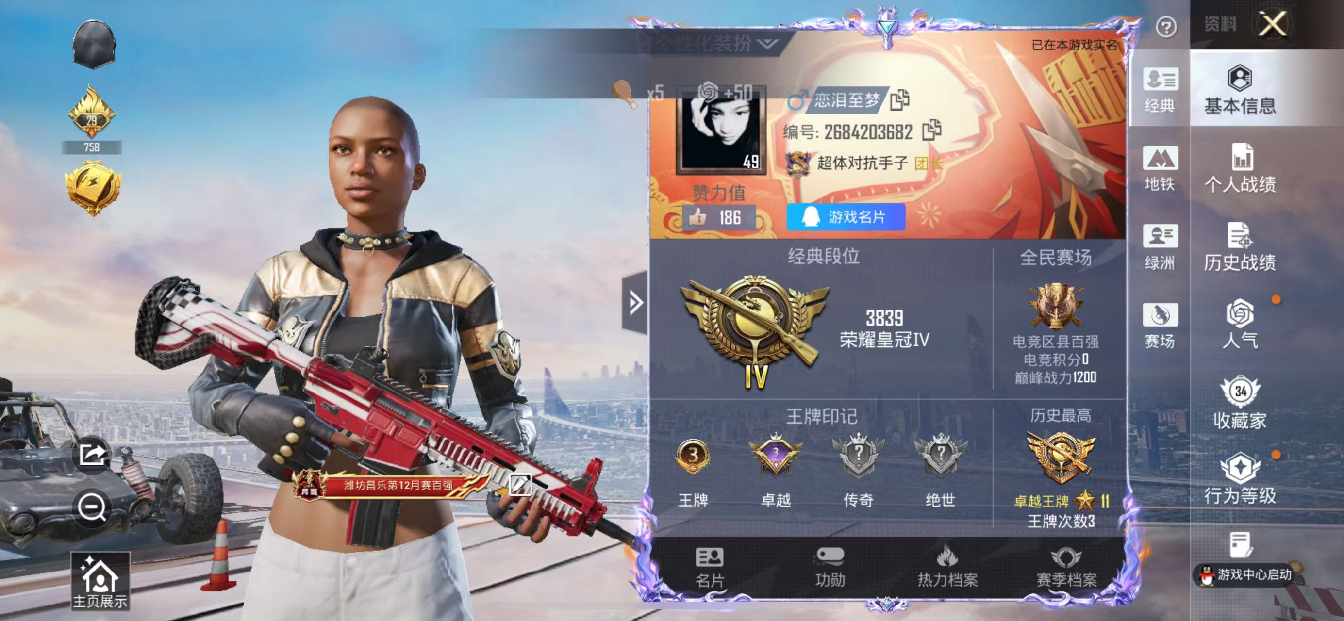 HPCMW4177331和平精英账号详情图2