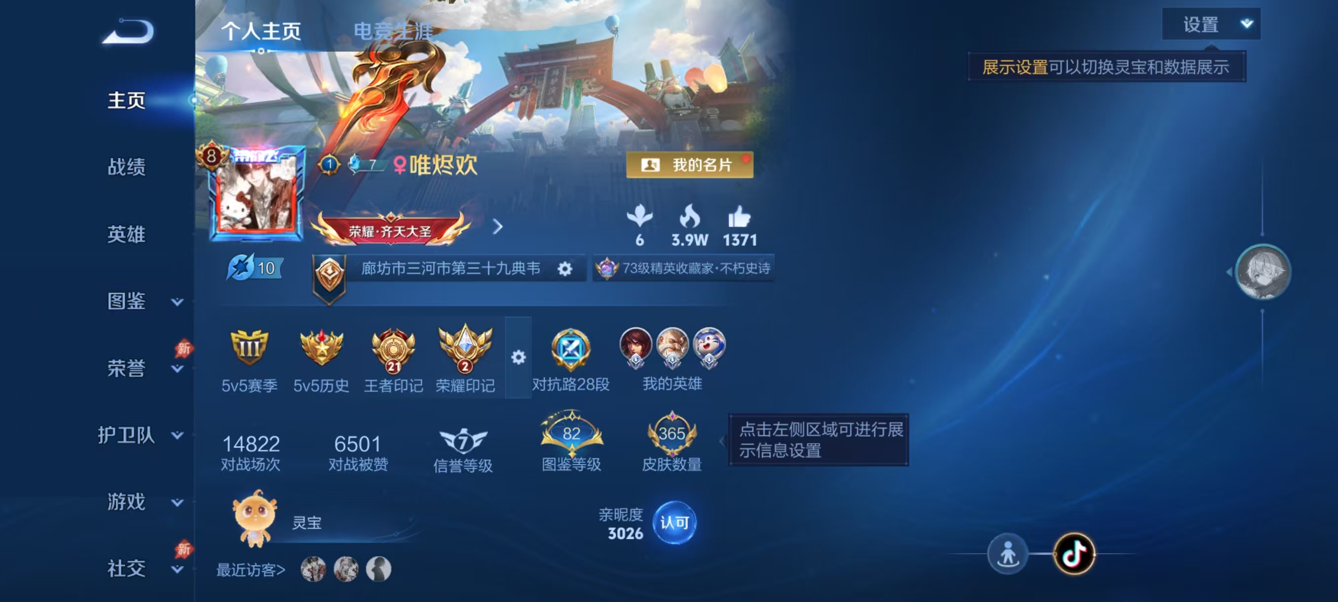 WZCMW4313351王者荣耀账号详情图1