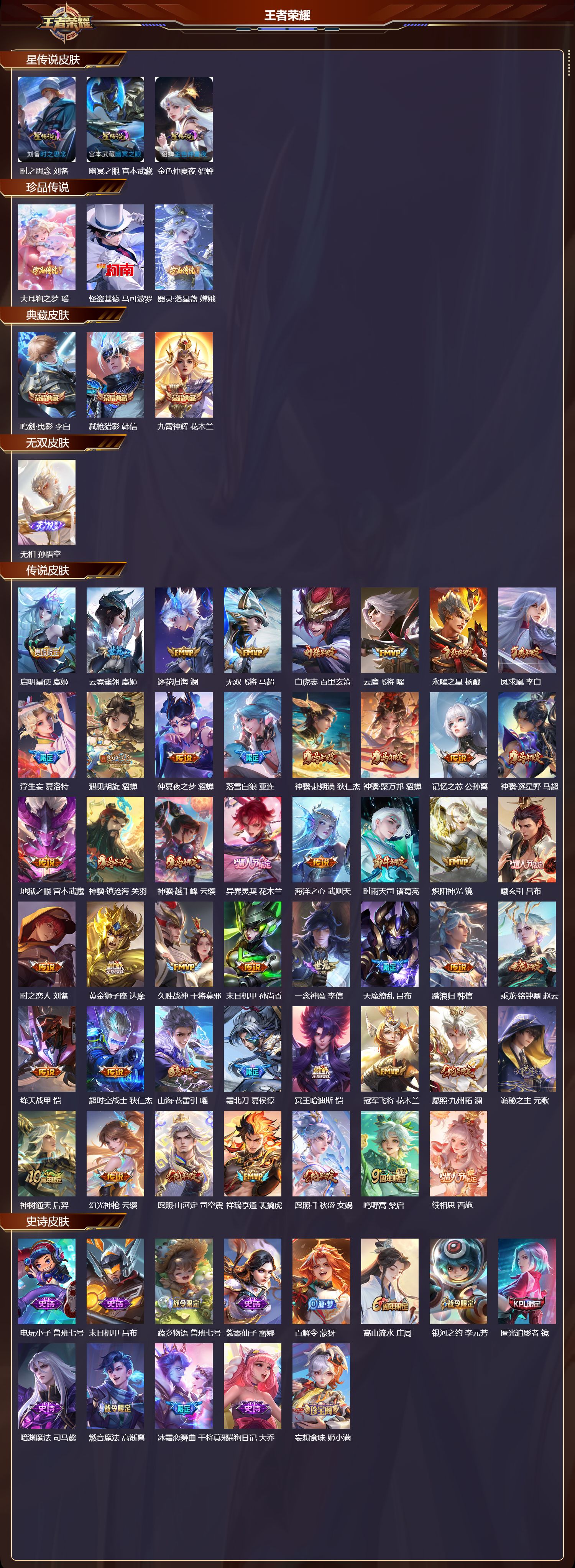 WZQM4288185王者荣耀账号详情图2