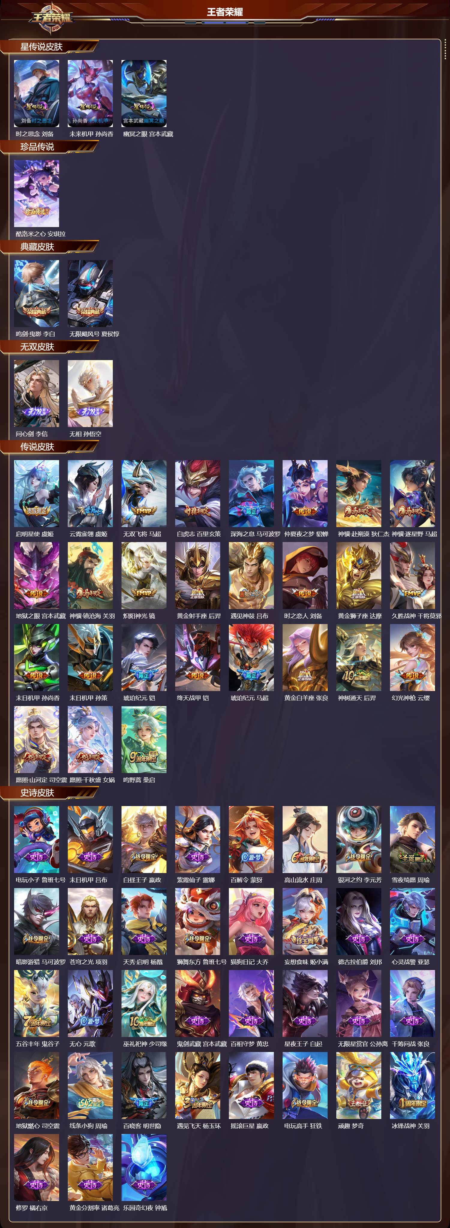 WZQM4288191王者荣耀账号详情图2 WZQM4288191王者荣耀账号详情图2