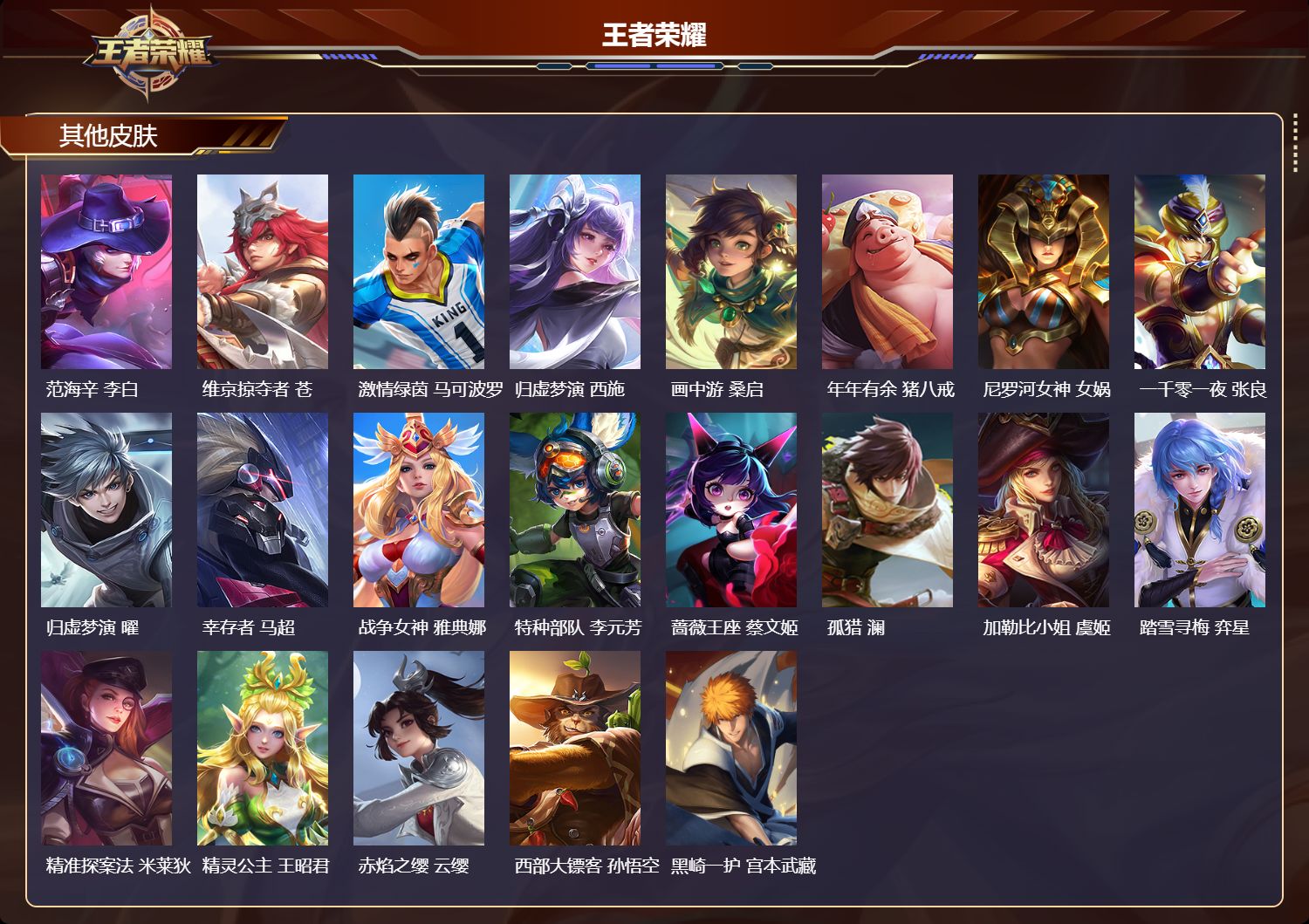 WZMK4287910王者荣耀账号详情图4 WZMK4287910王者荣耀账号详情图4