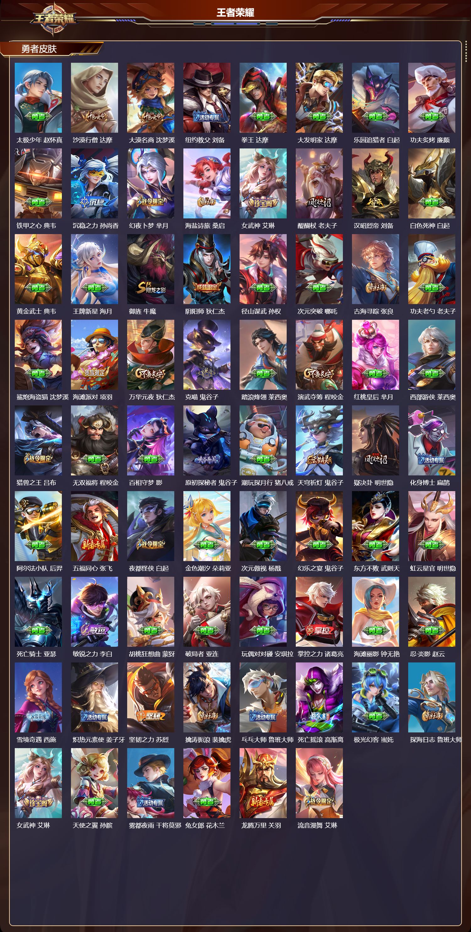 WZQM4288272王者荣耀账号详情图3