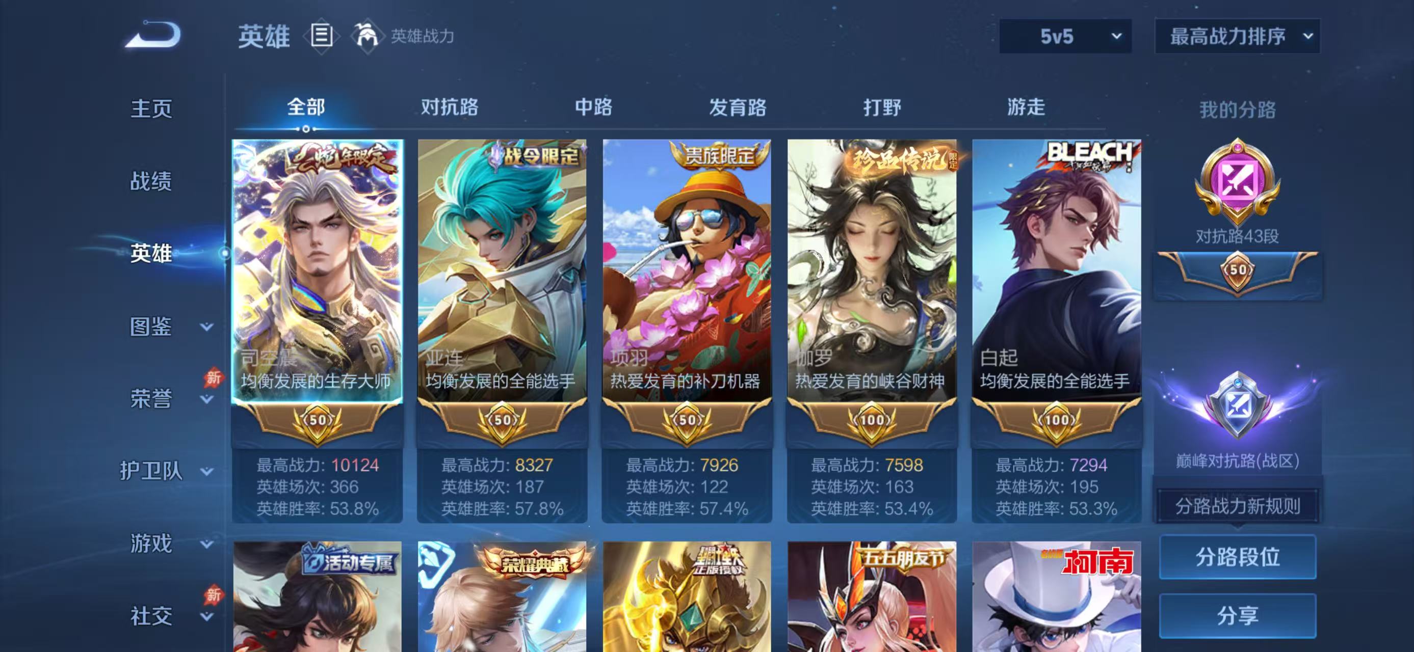 WZCMW4315002王者荣耀账号详情图2