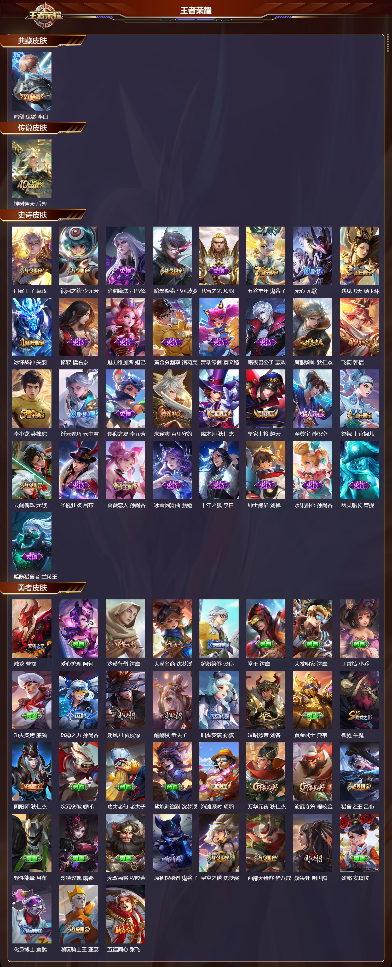 WZMK4287598王者荣耀账号详情图2