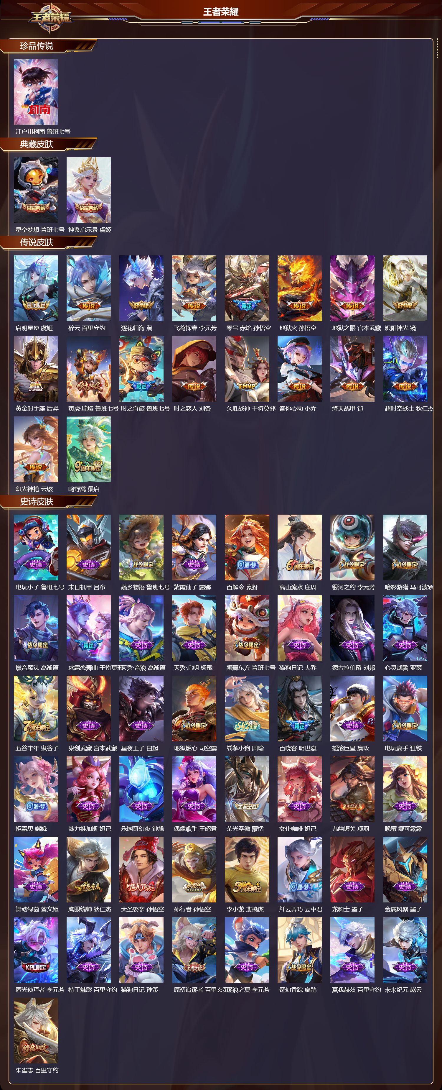 WZCMW4315016王者荣耀账号详情图5