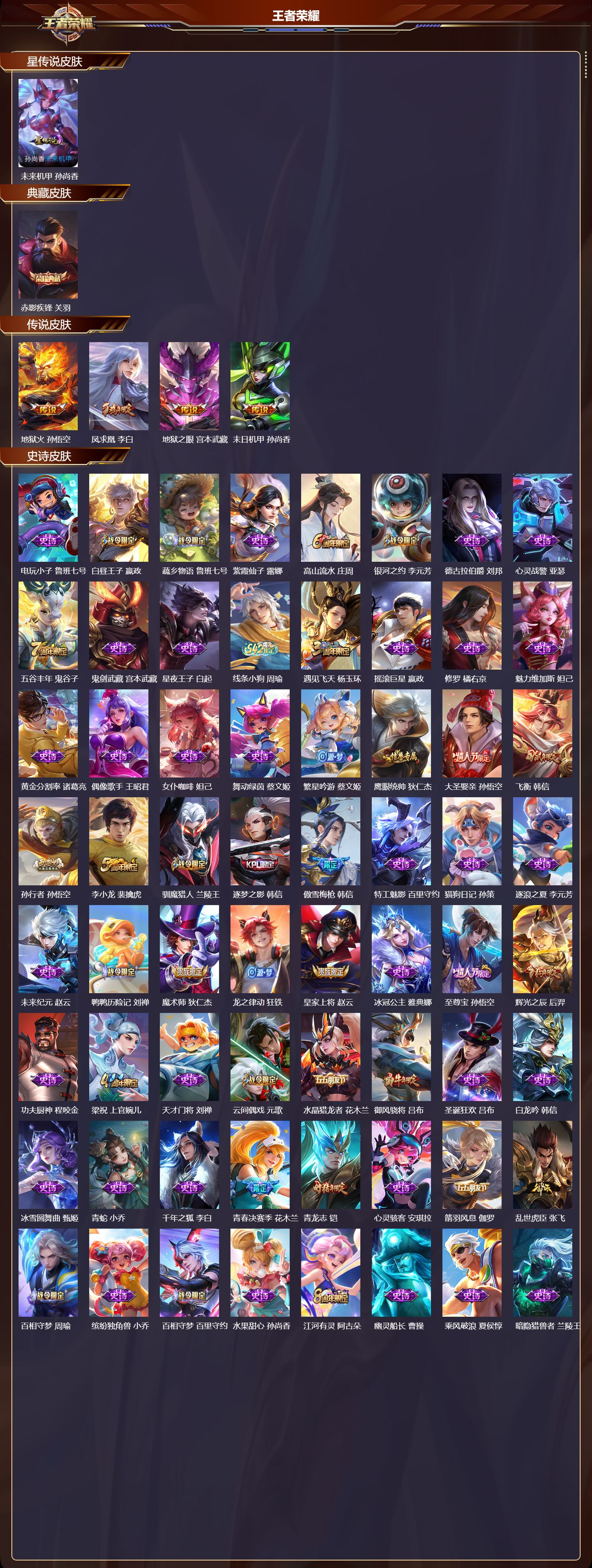 WZQM4287993王者荣耀账号详情图2 WZQM4287993王者荣耀账号详情图2