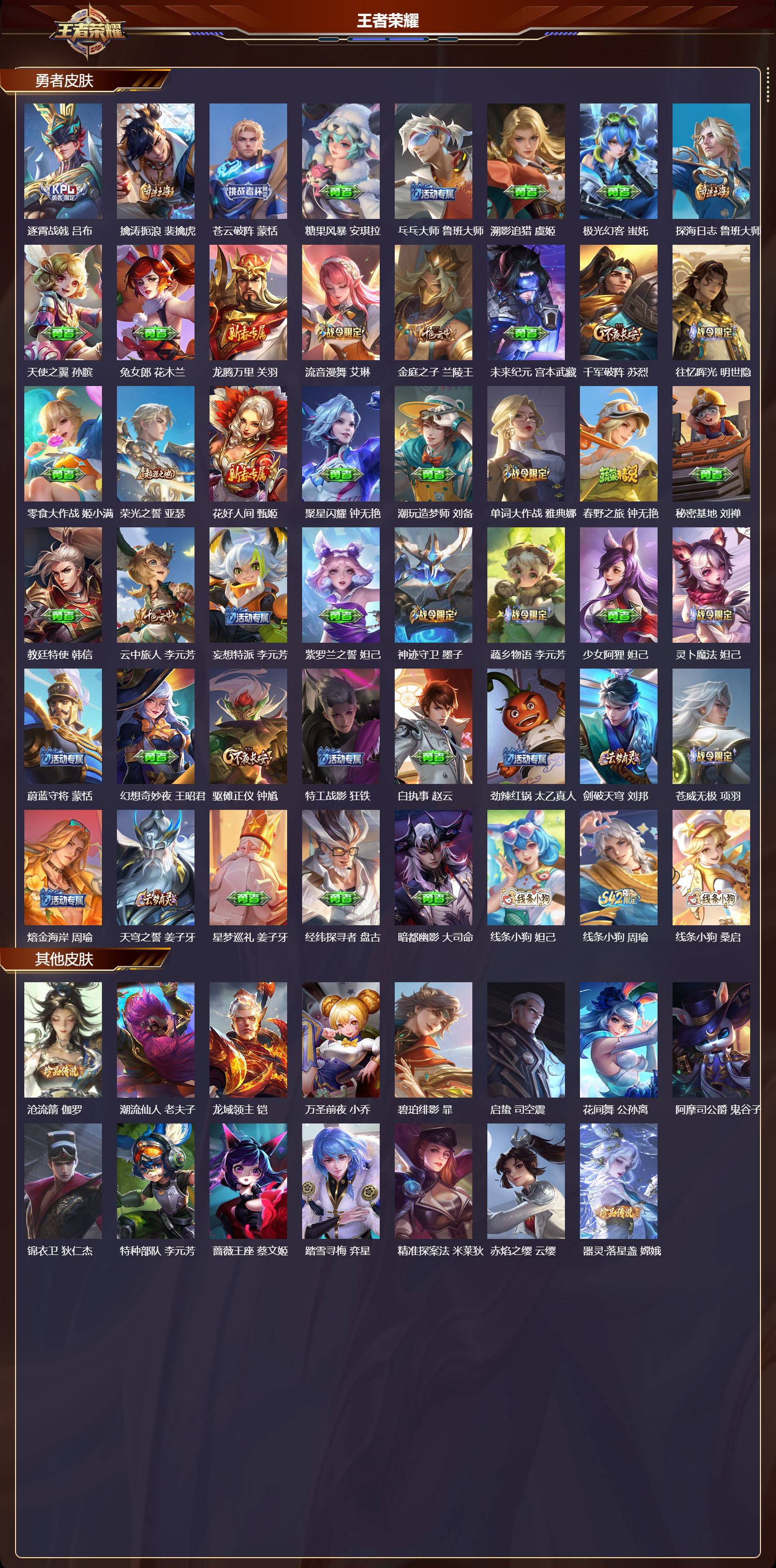 WZQM4288192王者荣耀账号详情图4