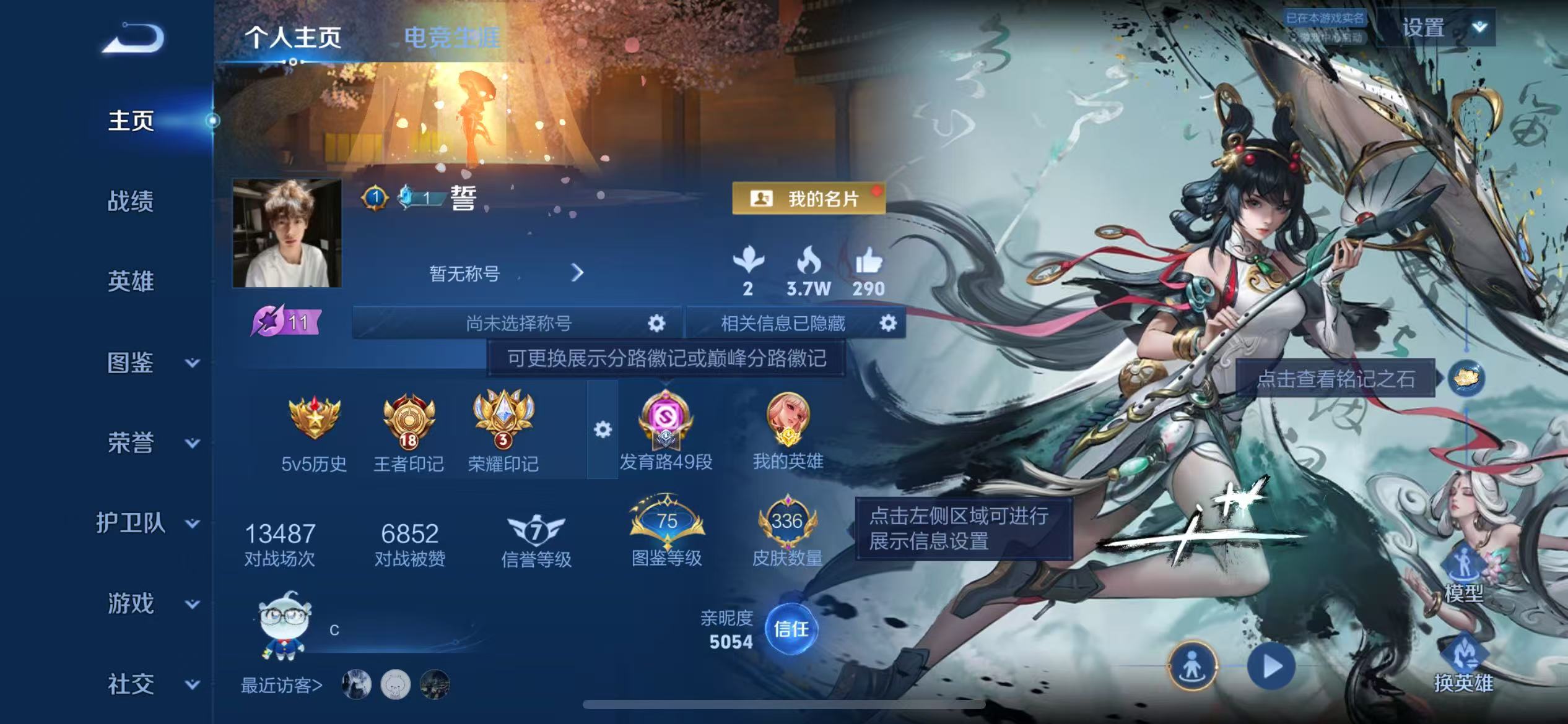 WZCMW4314861王者荣耀账号详情图1