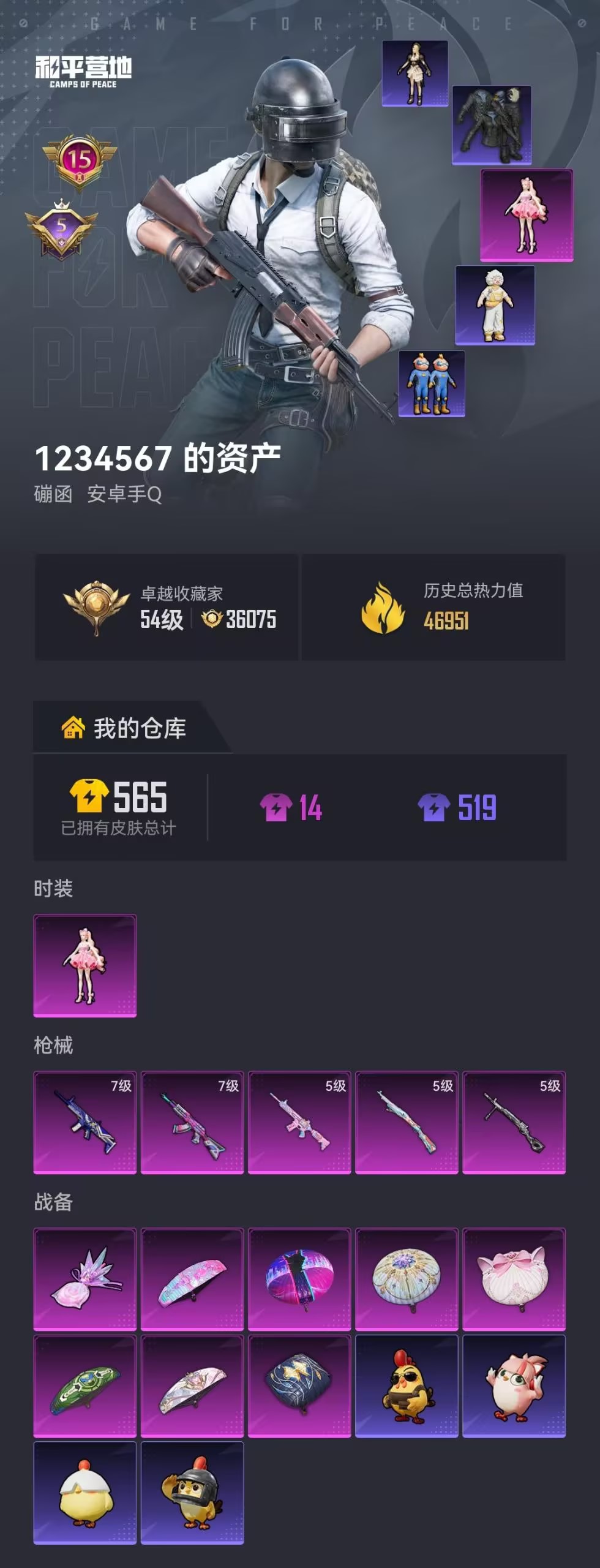 HPZM4178685和平精英账号详情图2