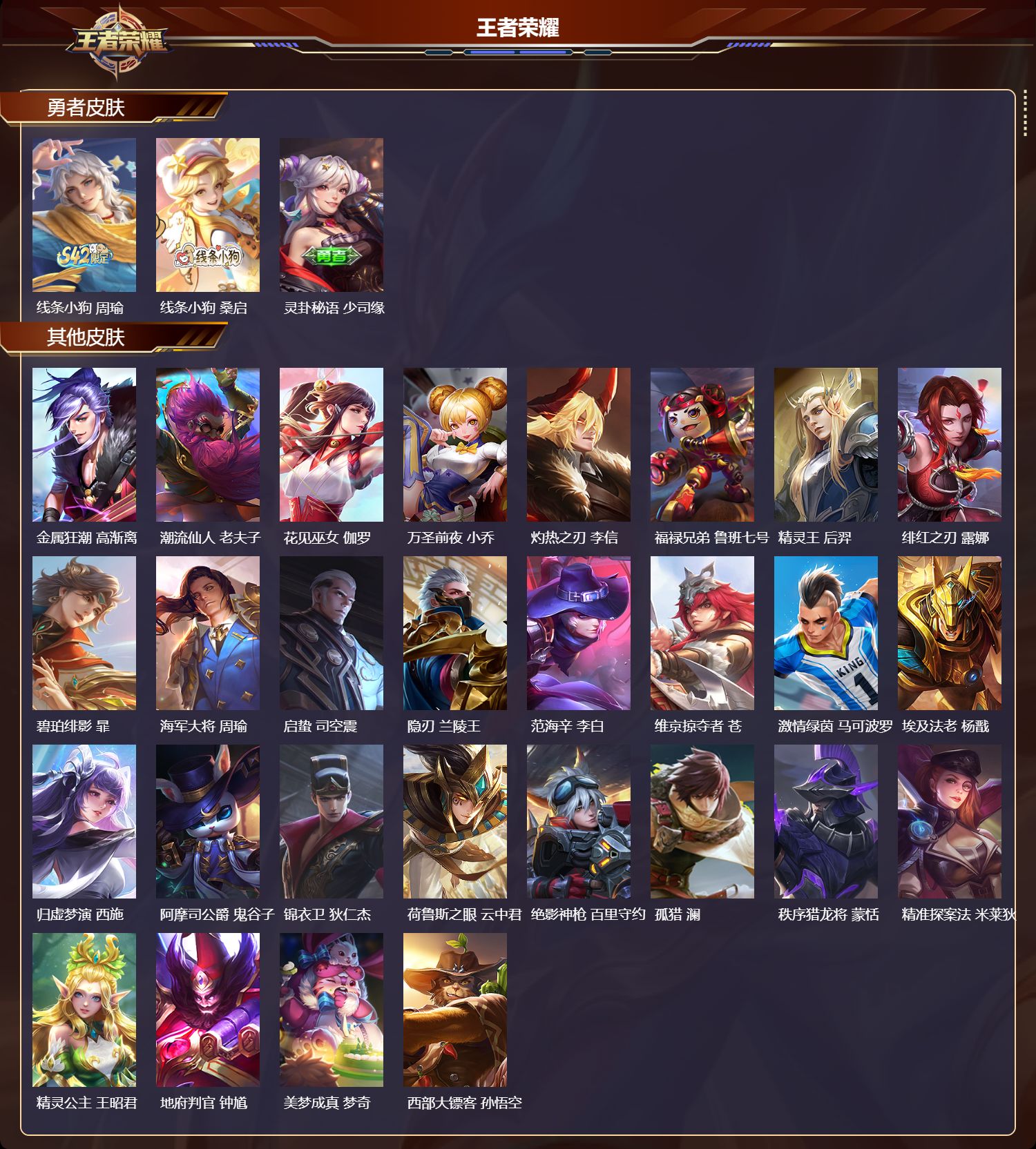 WZMK4288339王者荣耀账号详情图3