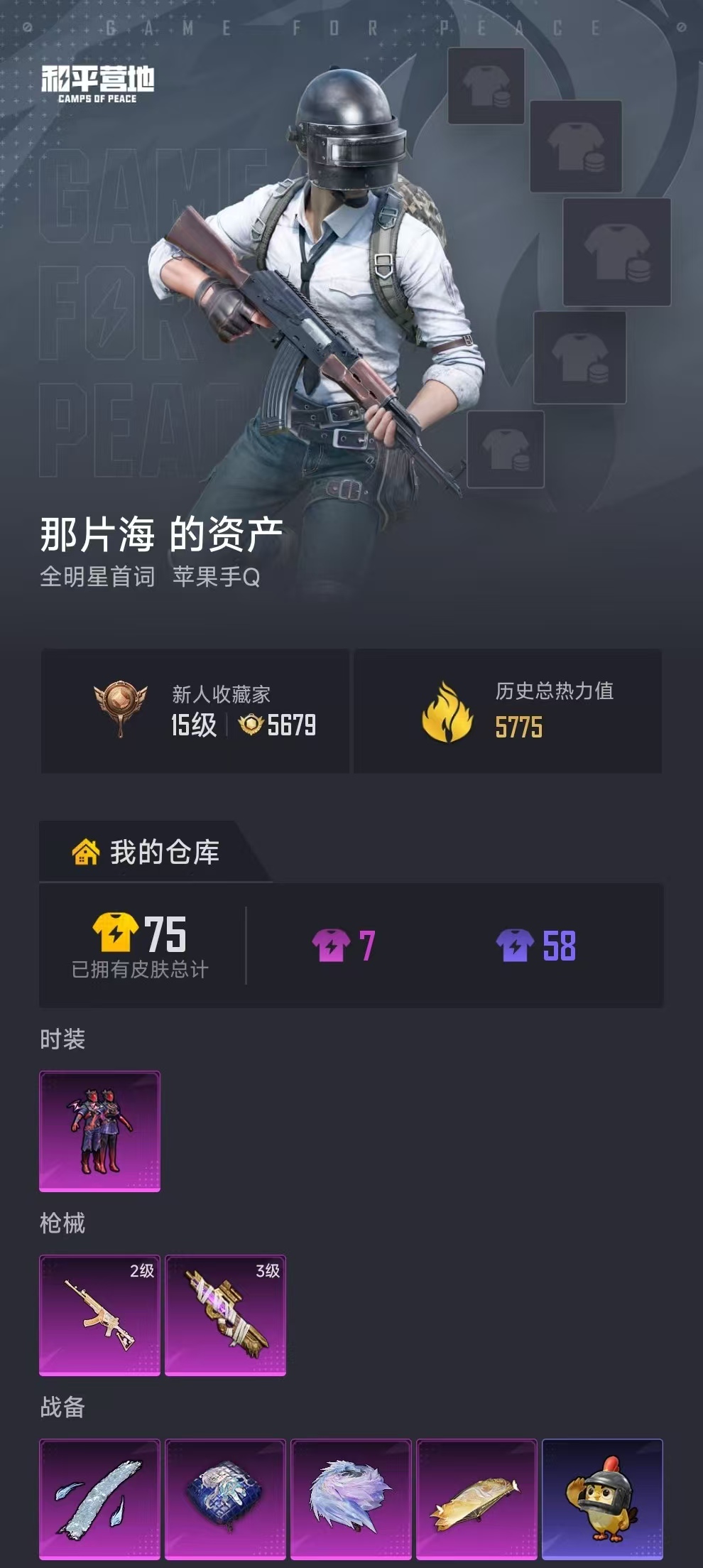 HPZM4178691和平精英账号详情图2