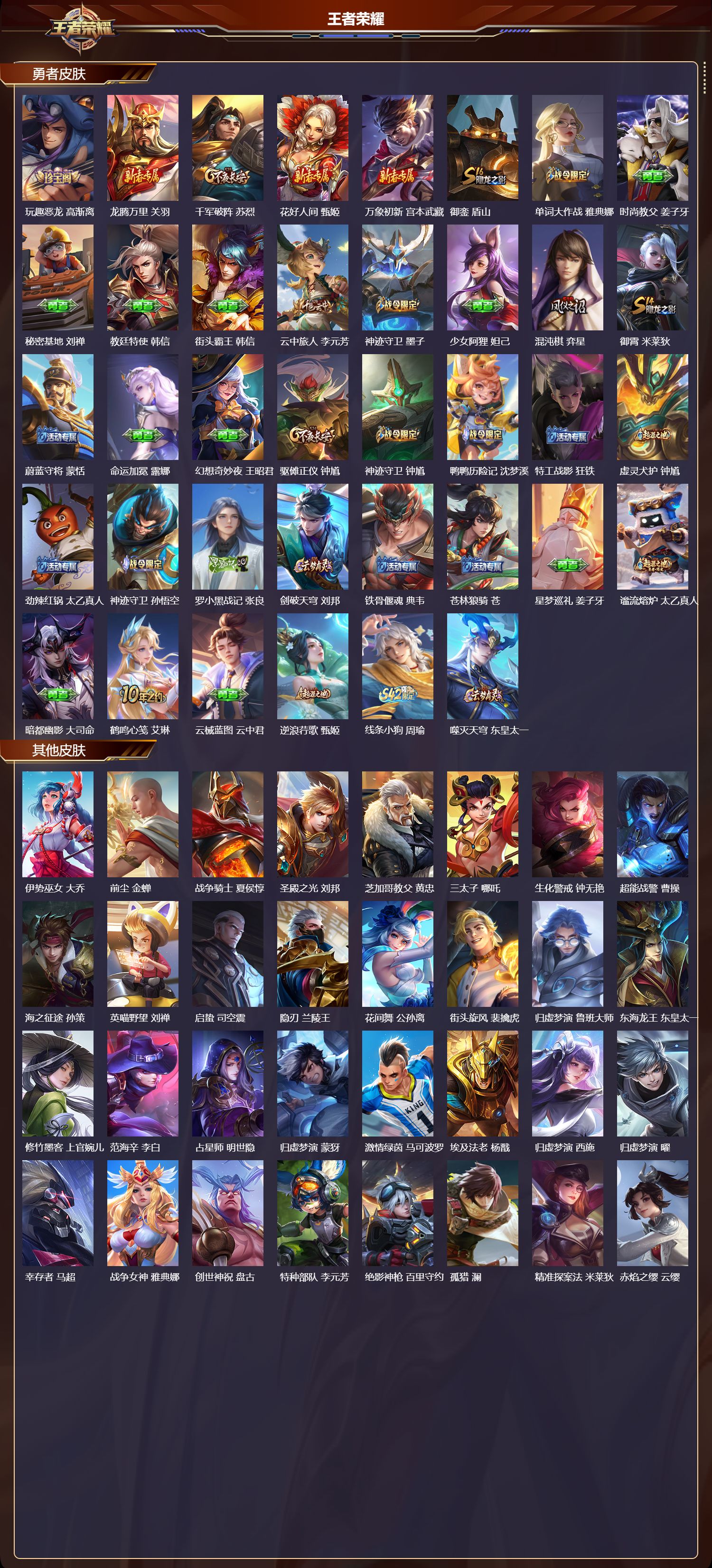 WZQM4287549王者荣耀账号详情图4