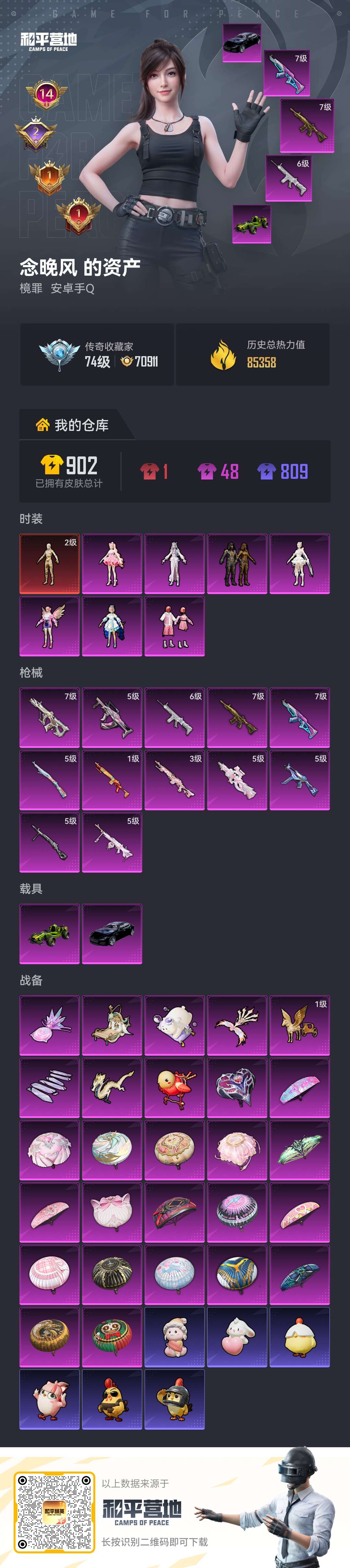 HPCMW4179060和平精英账号详情图1