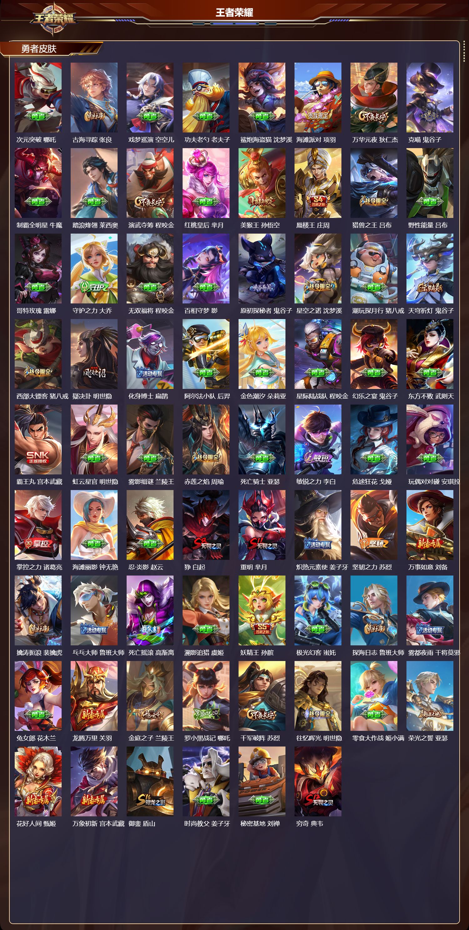 WZMK4288342王者荣耀账号详情图3