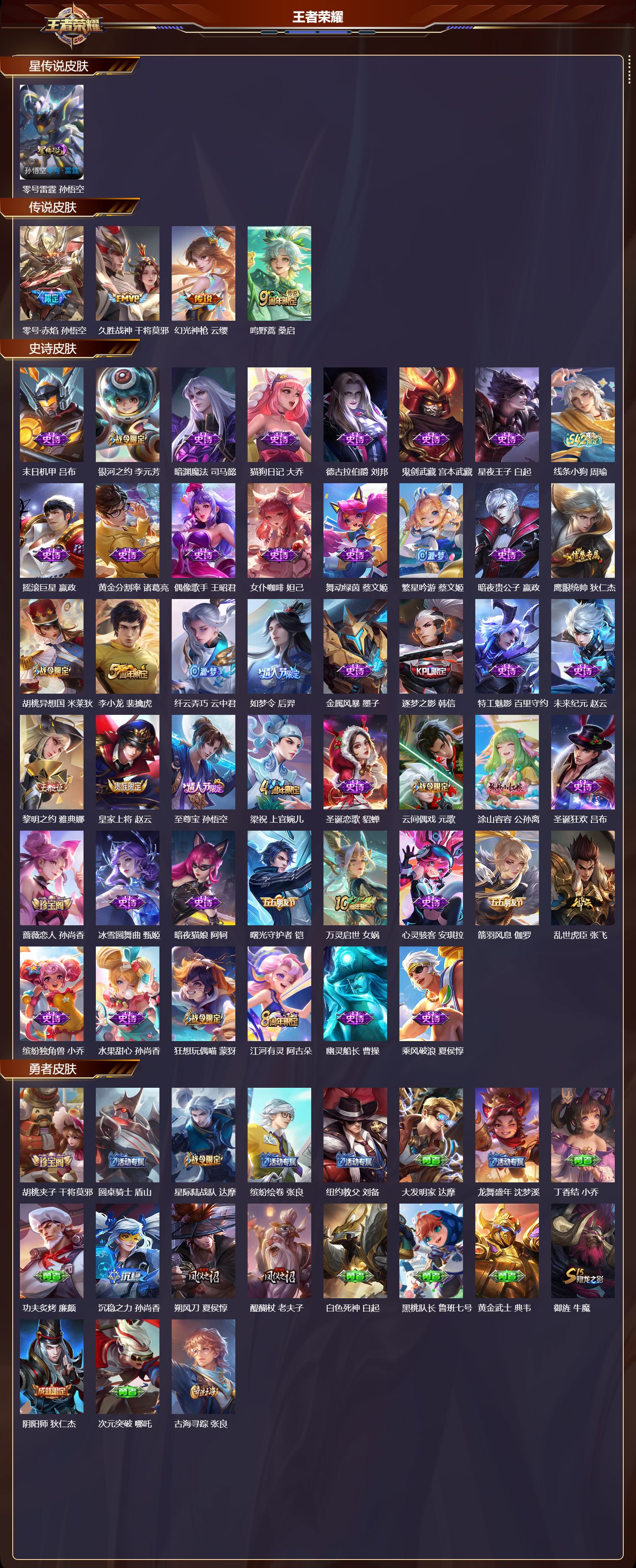 WZMK4287839王者荣耀账号详情图1 WZMK4287839王者荣耀账号详情图1