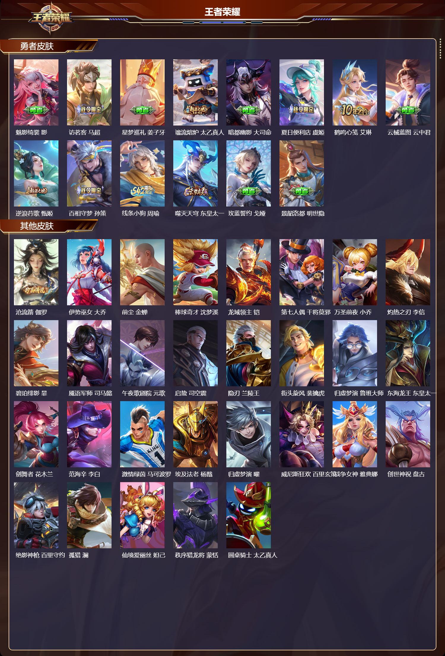 WZMK4288327王者荣耀账号详情图3