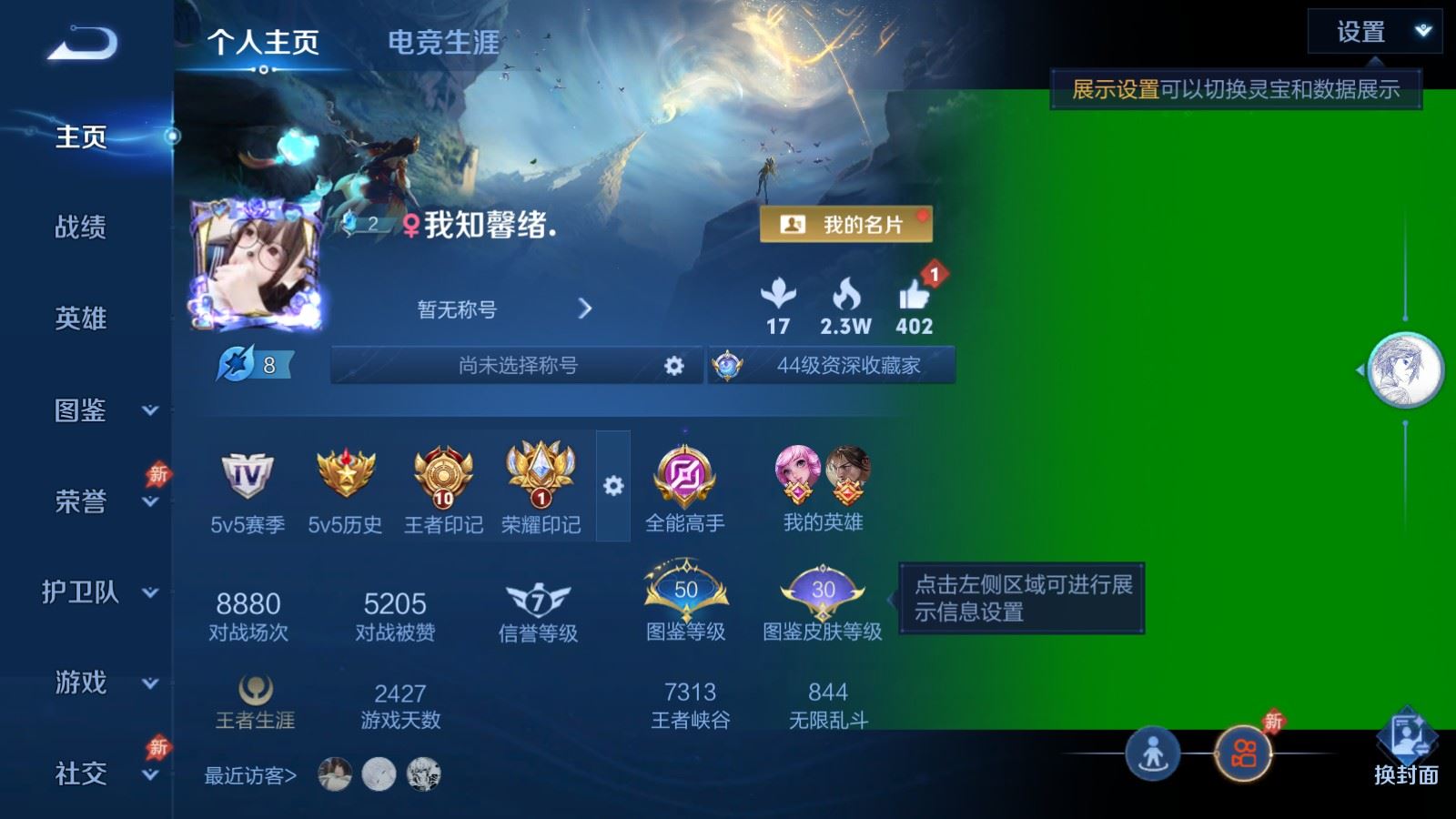 WZCMW4314879王者荣耀账号详情图1