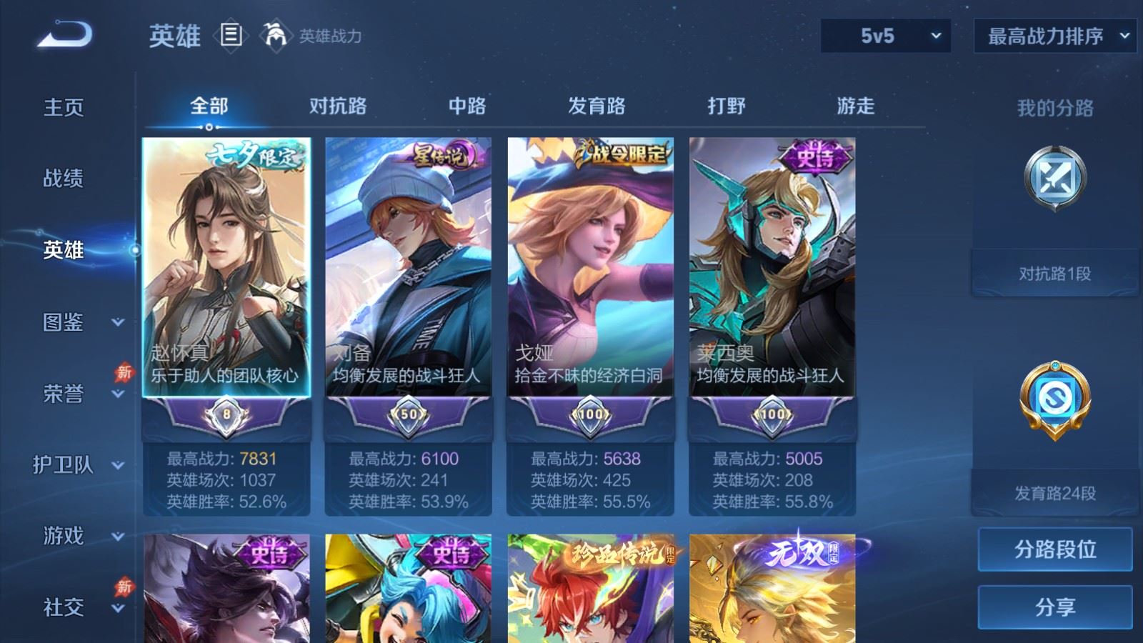 WZCMW4315019王者荣耀账号详情图2