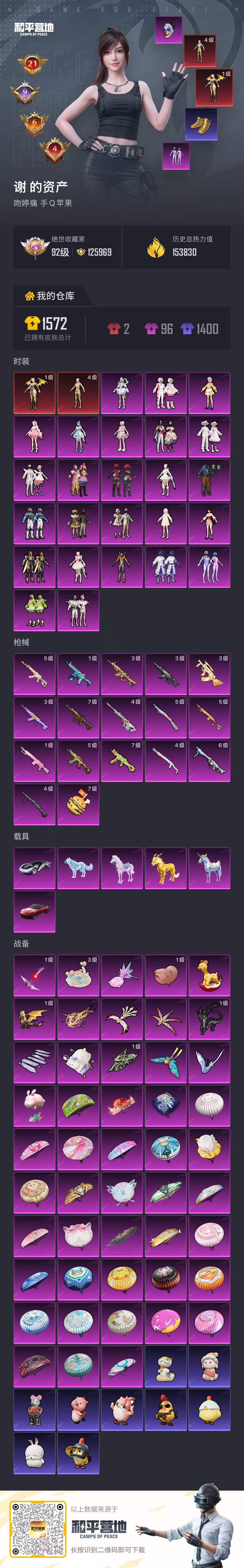 HPLX4163725和平精英账号详情图1