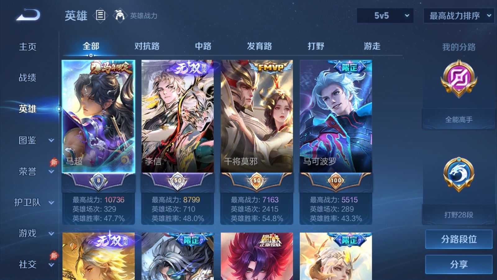 WZCMW4314910王者荣耀账号详情图2