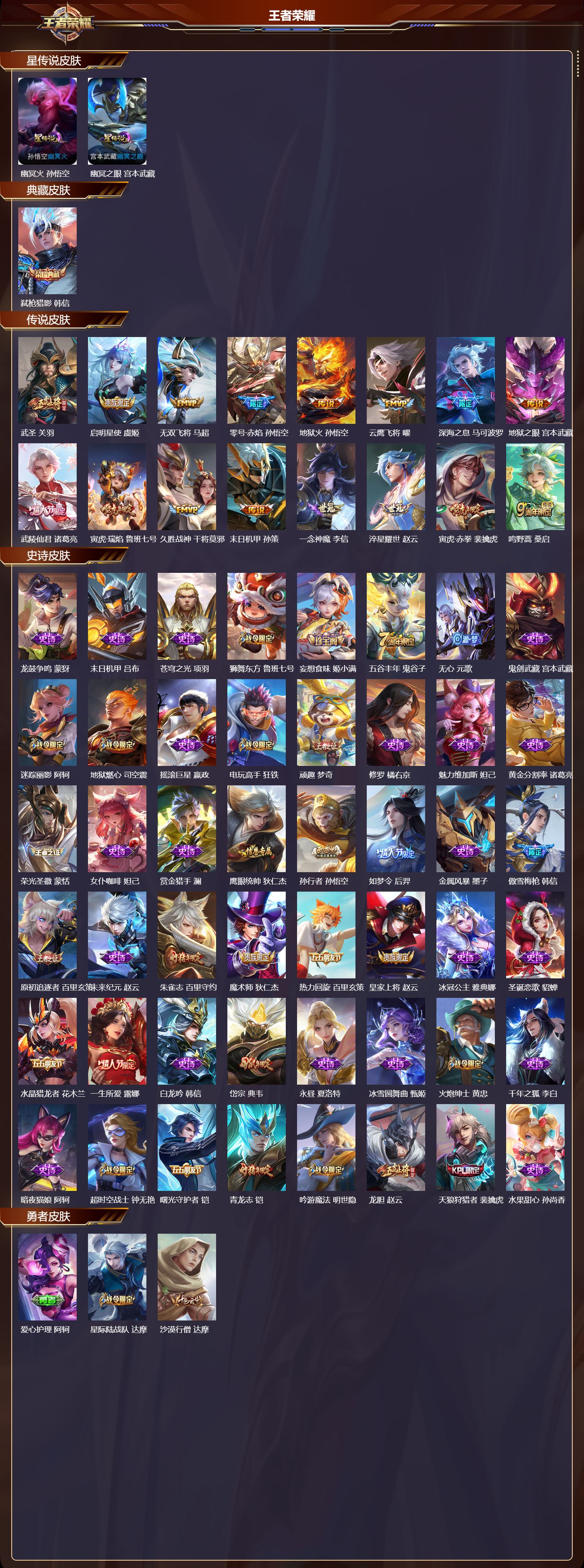 WZMK4288040王者荣耀账号详情图1 WZMK4288040王者荣耀账号详情图1