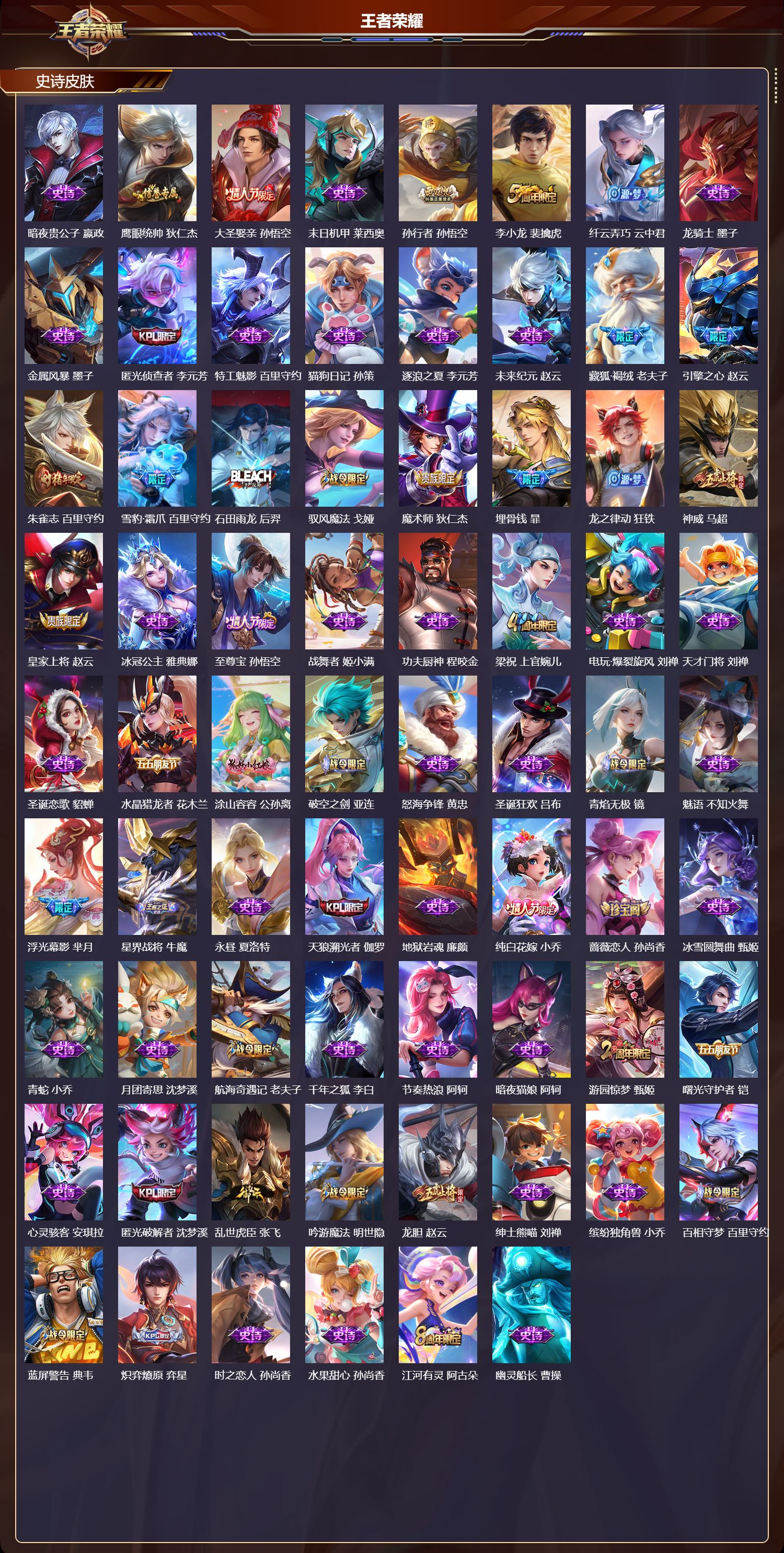 WZQM4288366王者荣耀账号详情图3