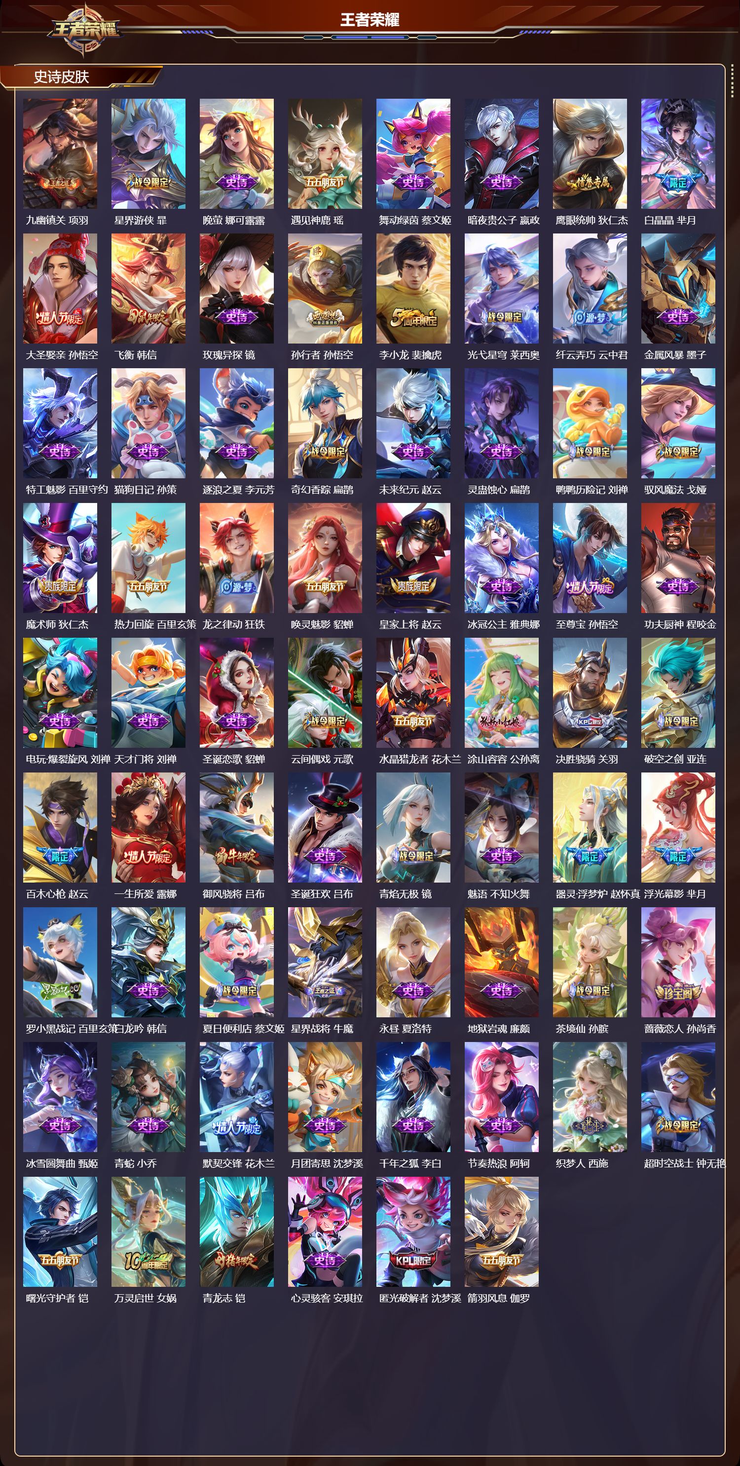 WZMK4288115王者荣耀账号详情图2