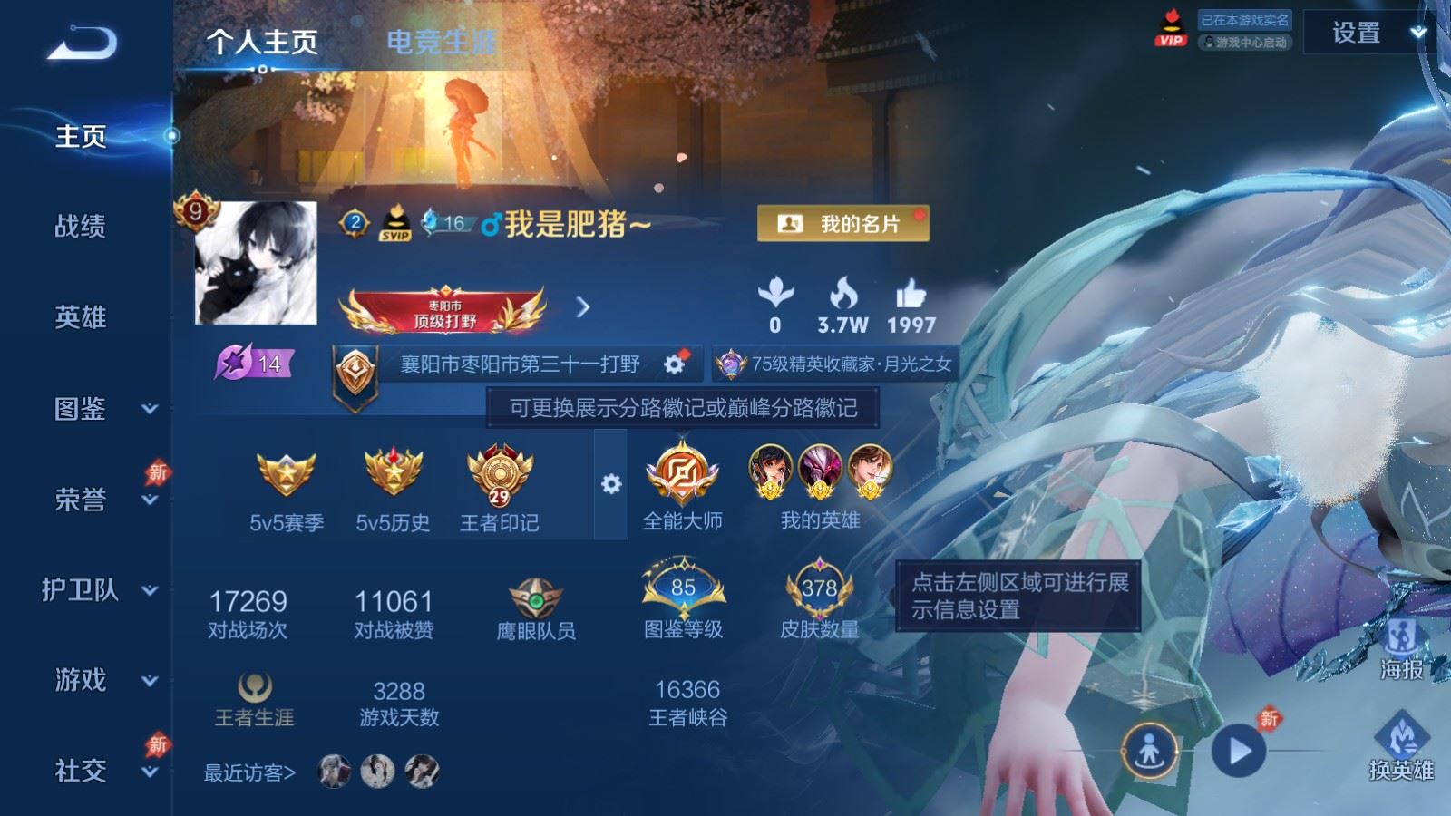 WZCMW4314956王者荣耀账号详情图1