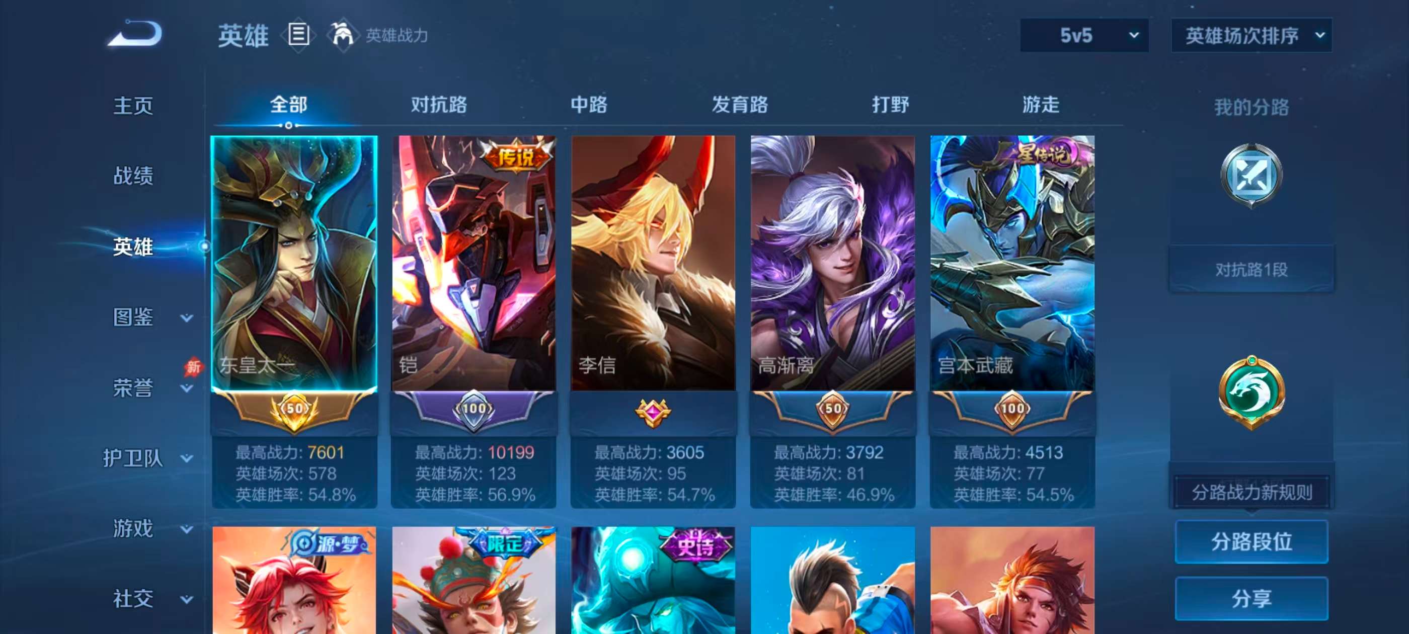 WZCMW4315022王者荣耀账号详情图2