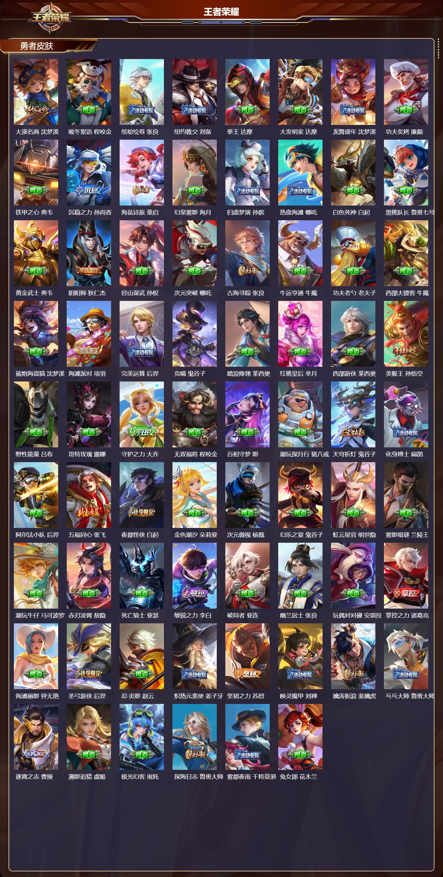 WZQM4290372王者荣耀账号详情图4