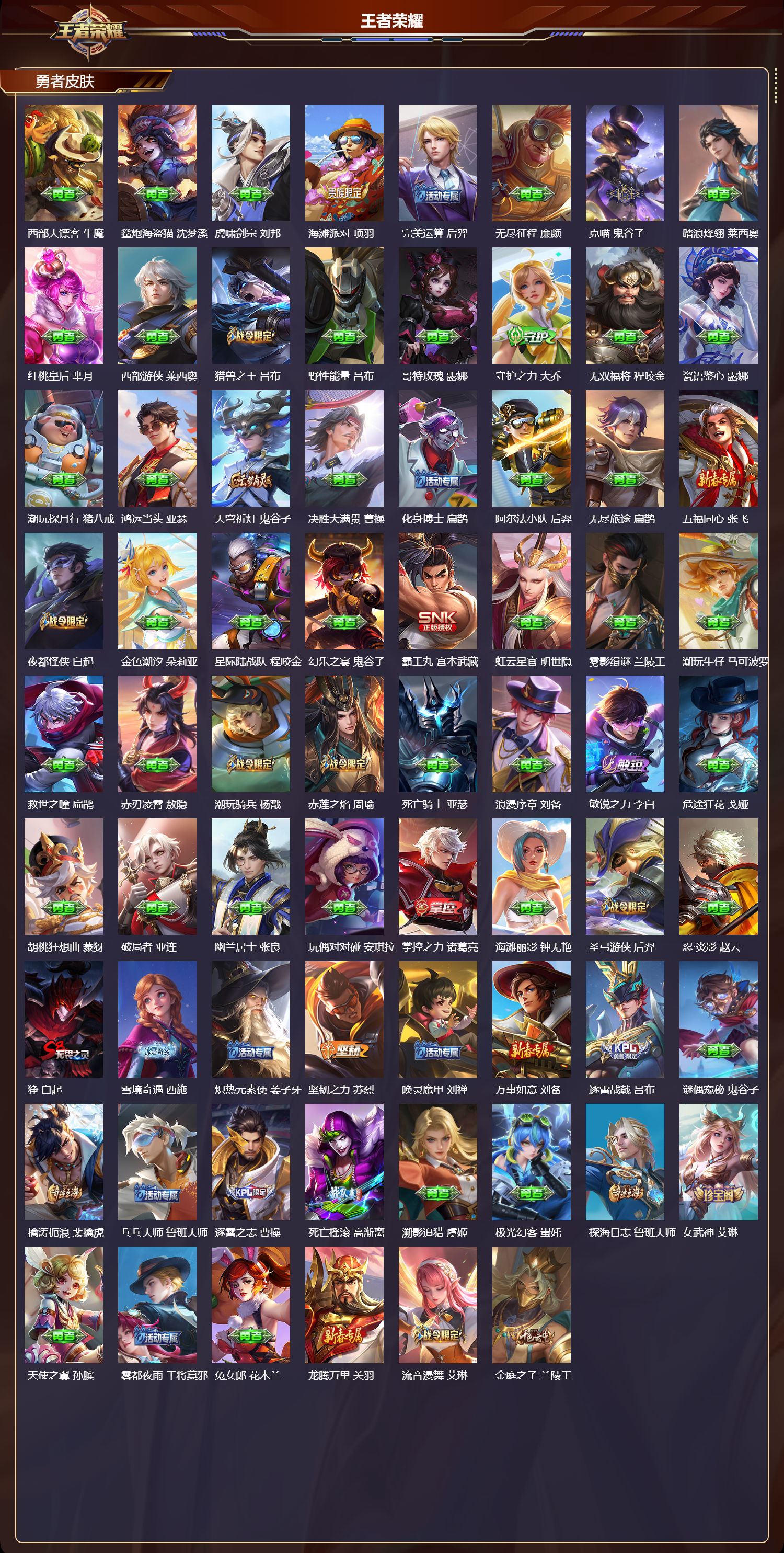 WZMK4289672王者荣耀账号详情图4