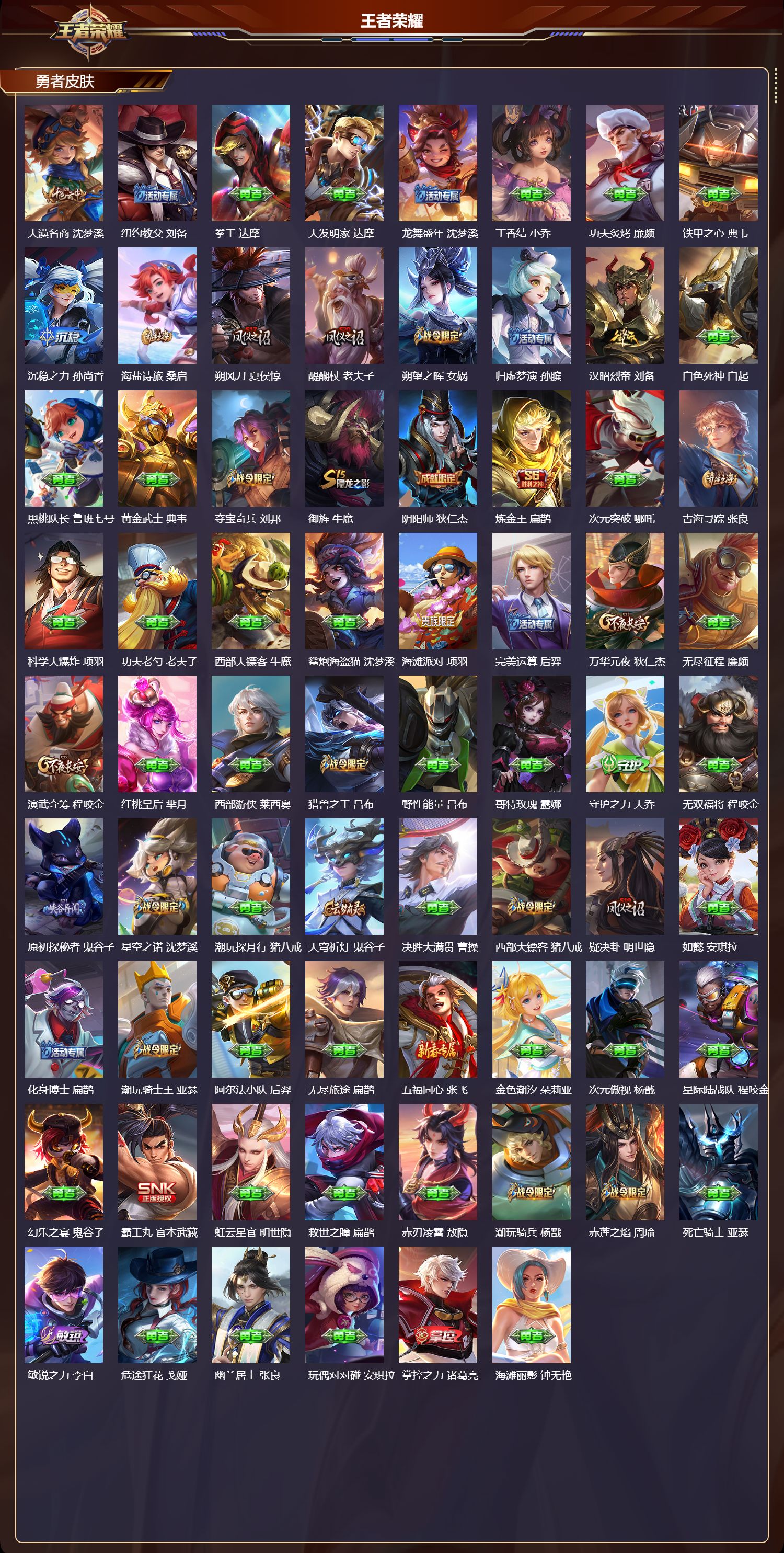 WZQM4289996王者荣耀账号详情图4