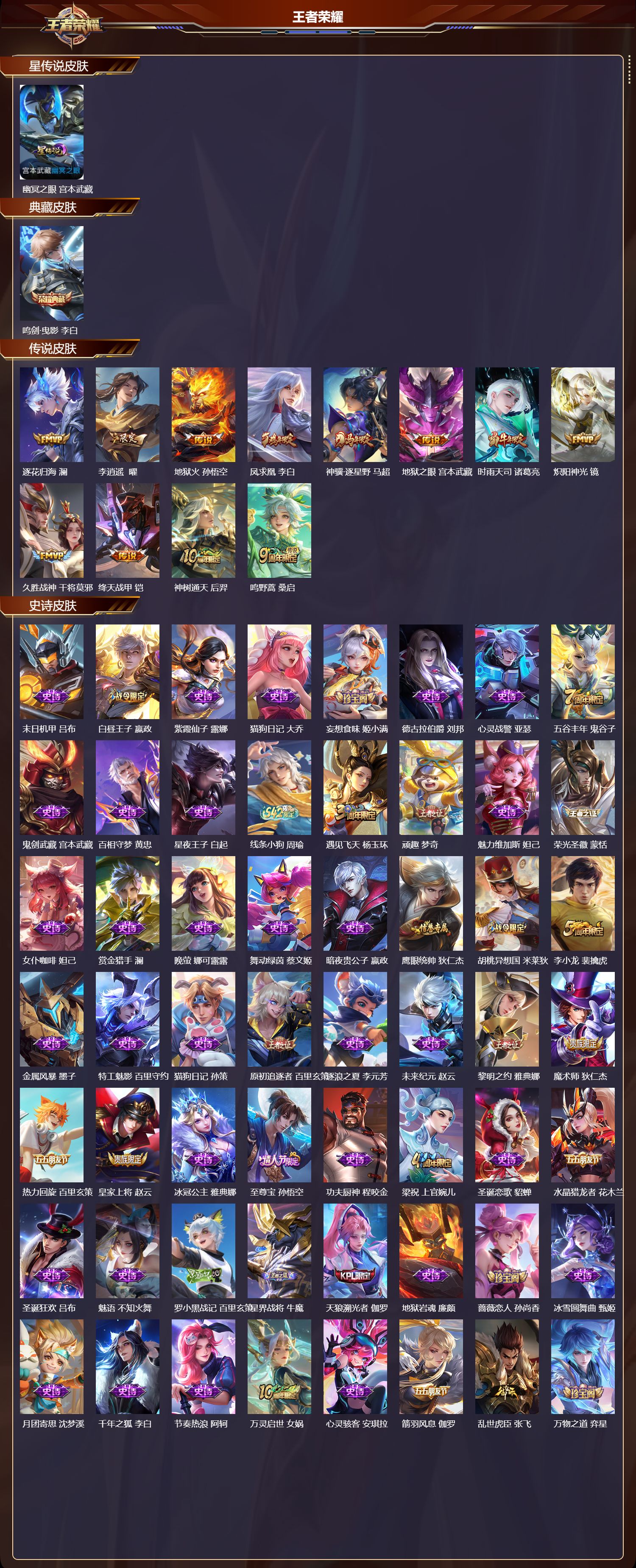 WZQM4290442王者荣耀账号详情图2