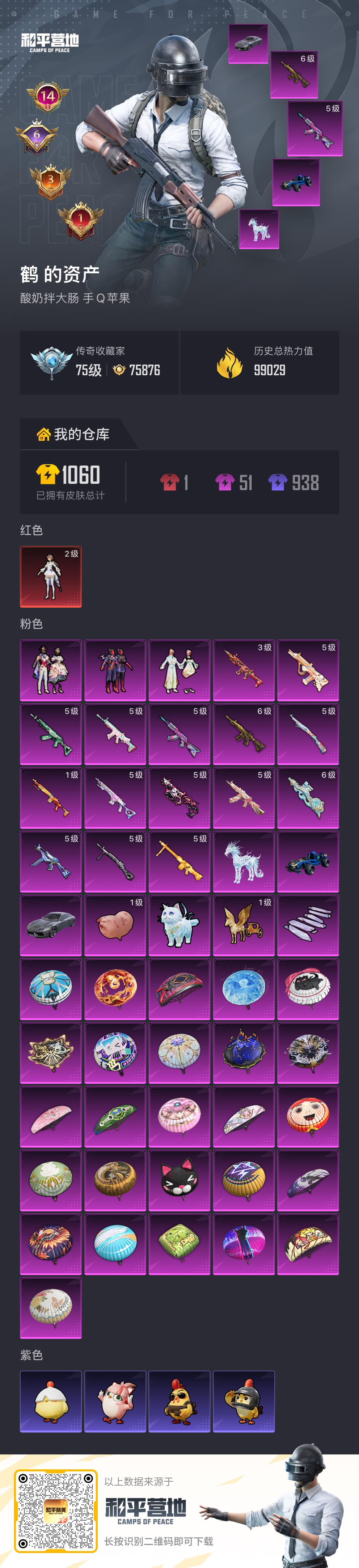 HPCMW4172974和平精英账号详情图1