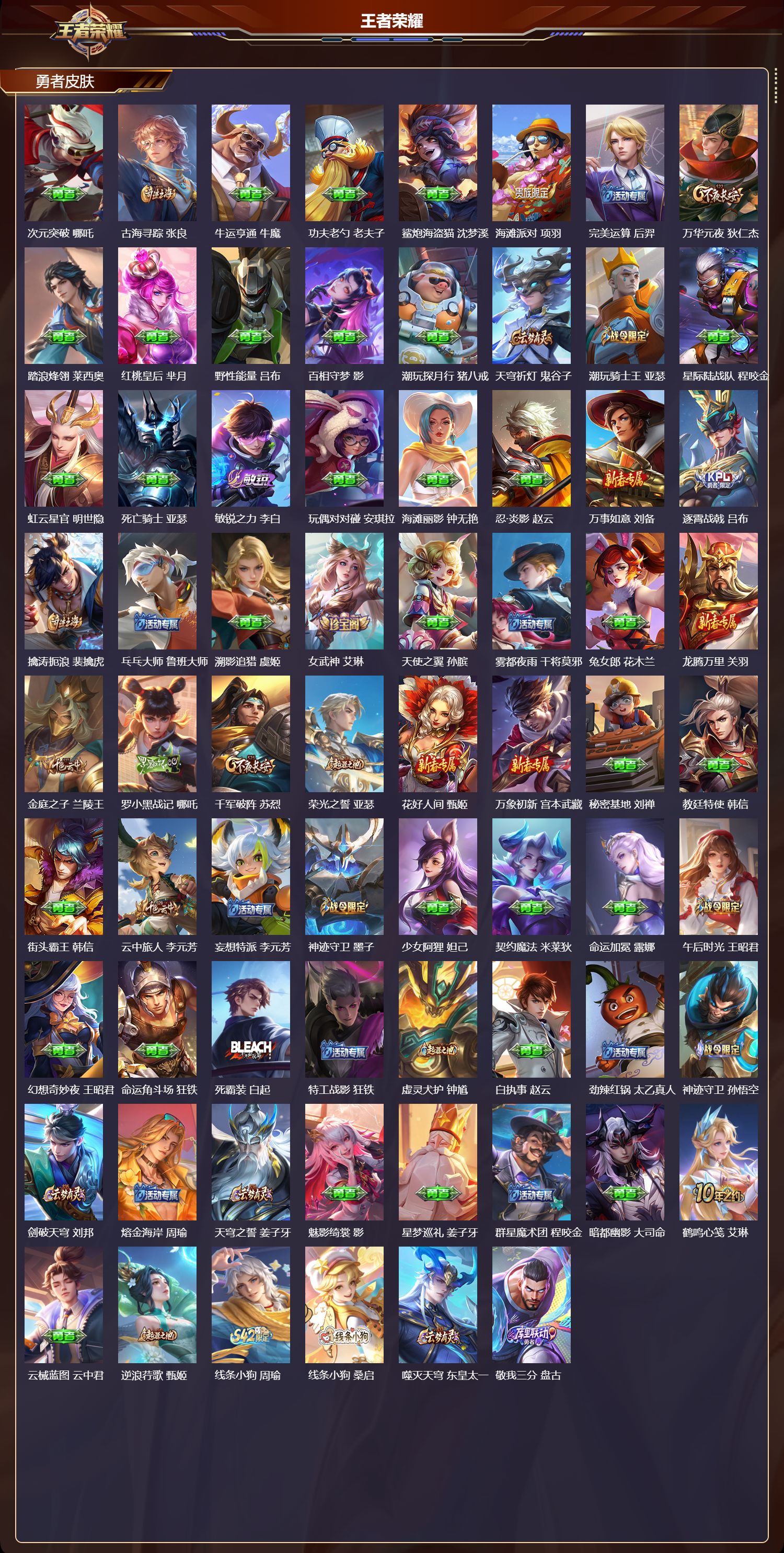 WZQM4290443王者荣耀账号详情图3