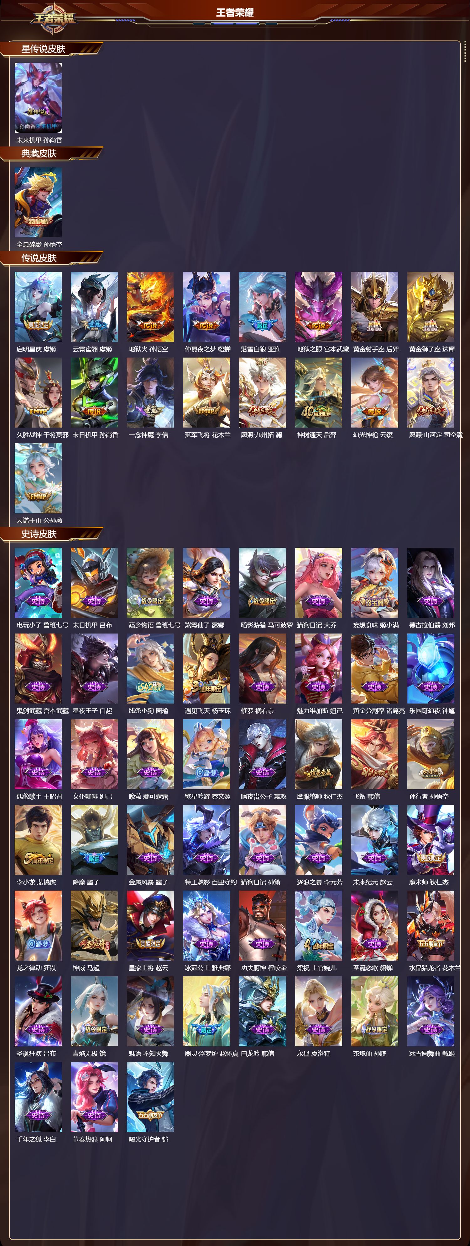 WZQM4290458王者荣耀账号详情图2