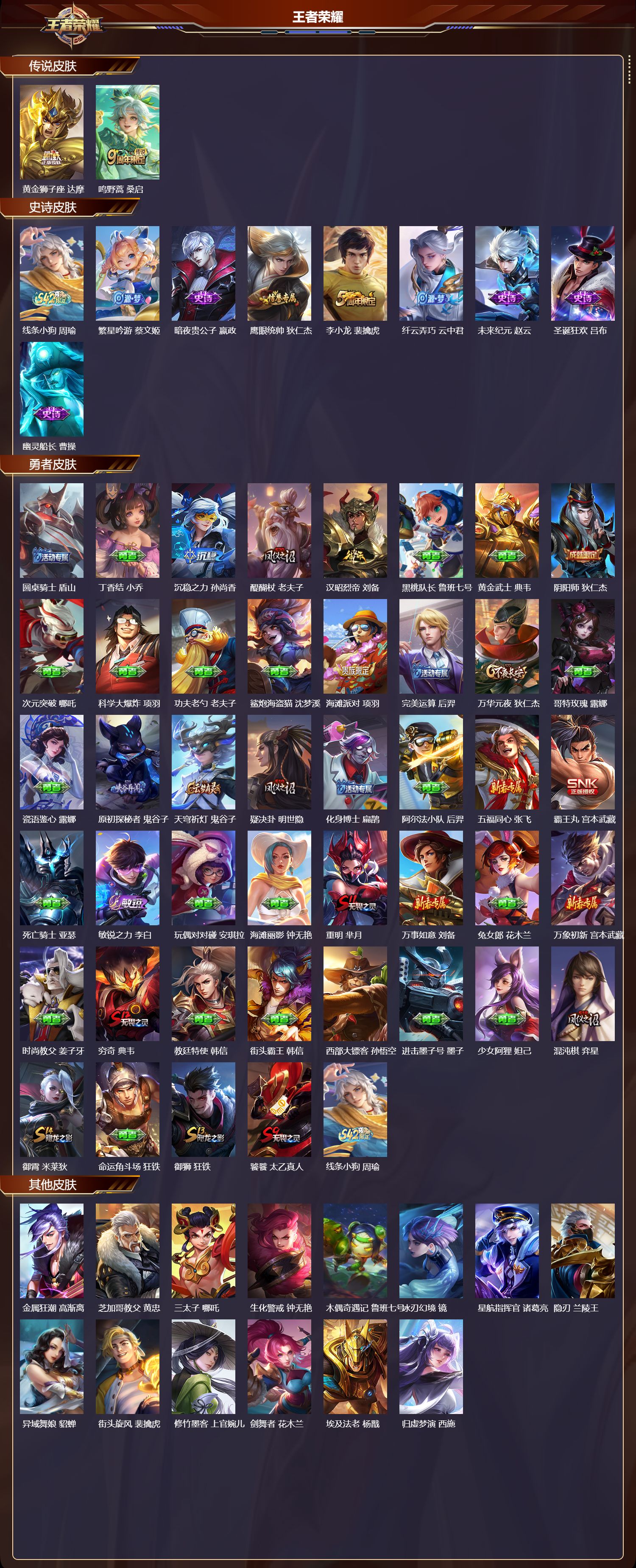 WZMK4289683王者荣耀账号详情图1