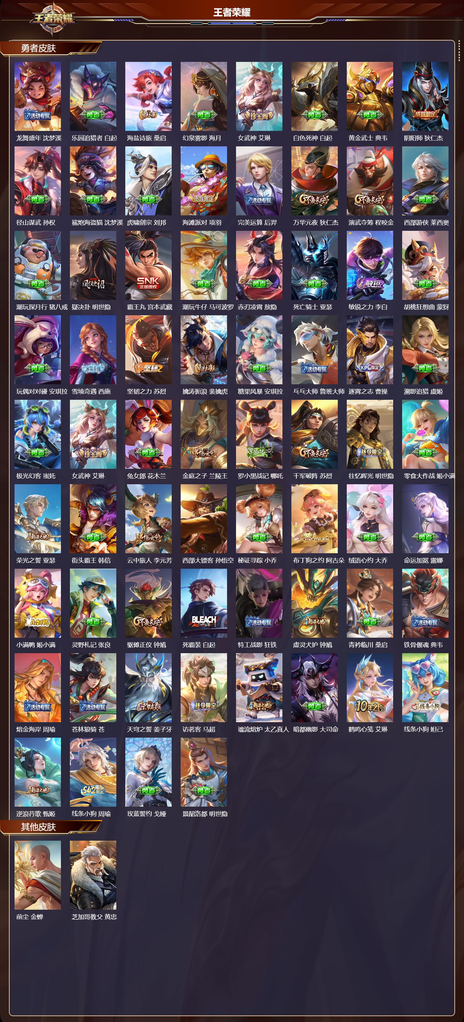 WZQM4290388王者荣耀账号详情图3