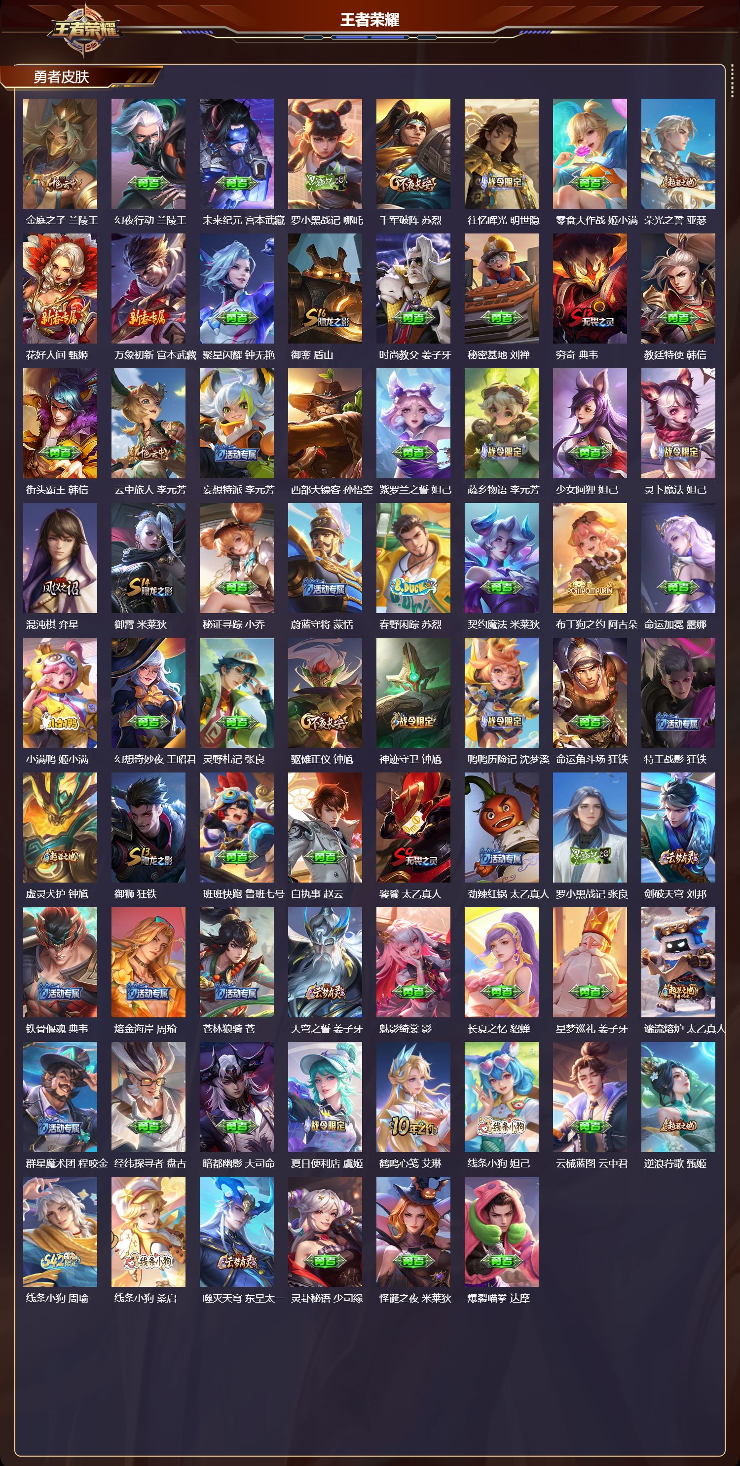 WZMK4290353王者荣耀账号详情图5