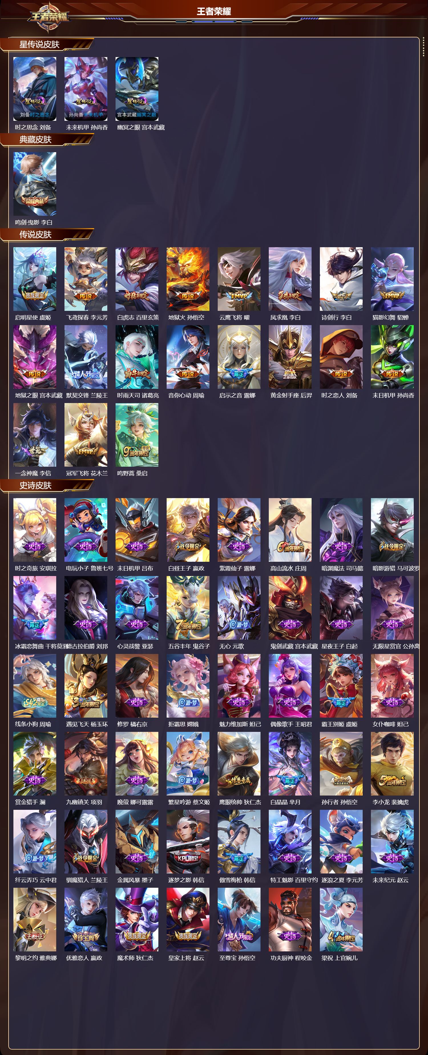 WZQM4290359王者荣耀账号详情图2 WZQM4290359王者荣耀账号详情图2