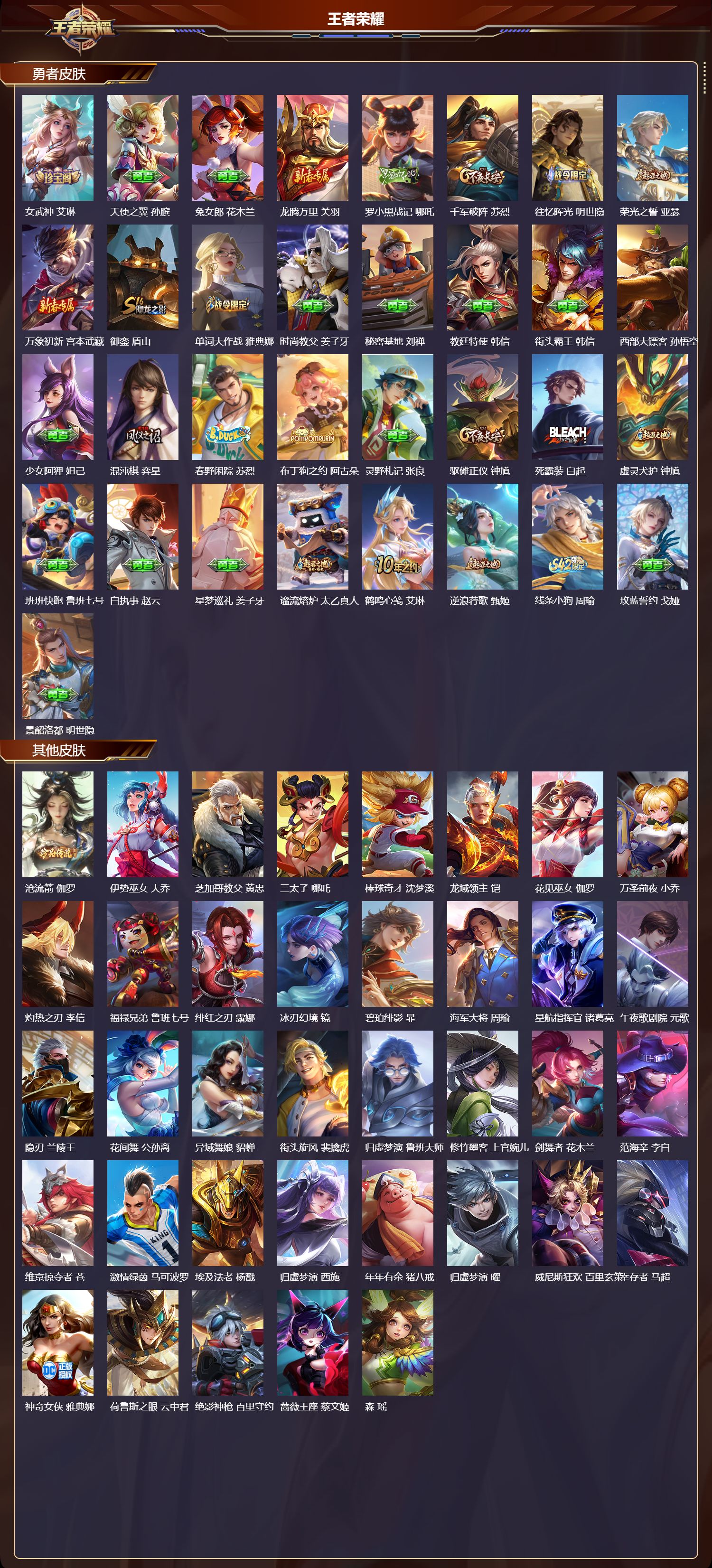 WZQM4290422王者荣耀账号详情图4