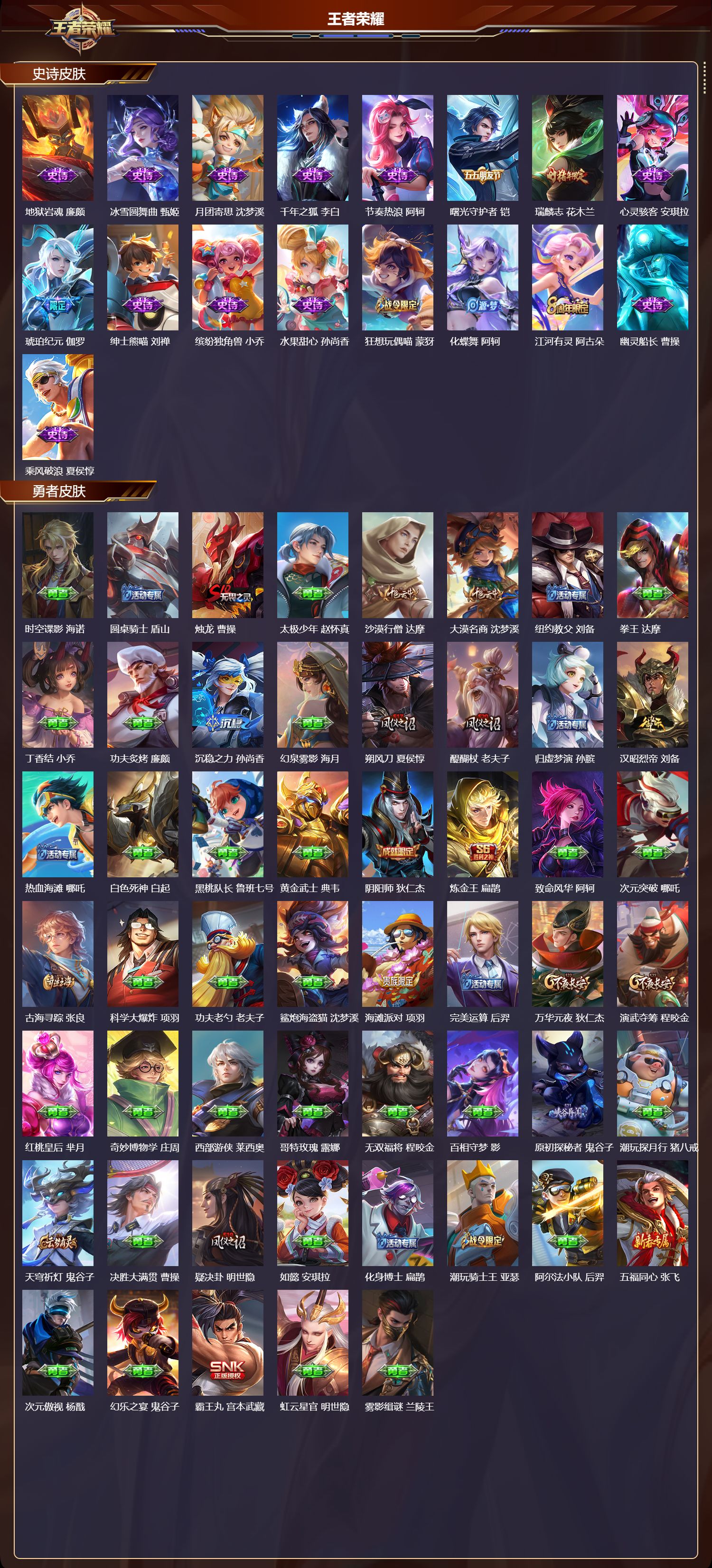 WZQM4289985王者荣耀账号详情图3 WZQM4289985王者荣耀账号详情图3