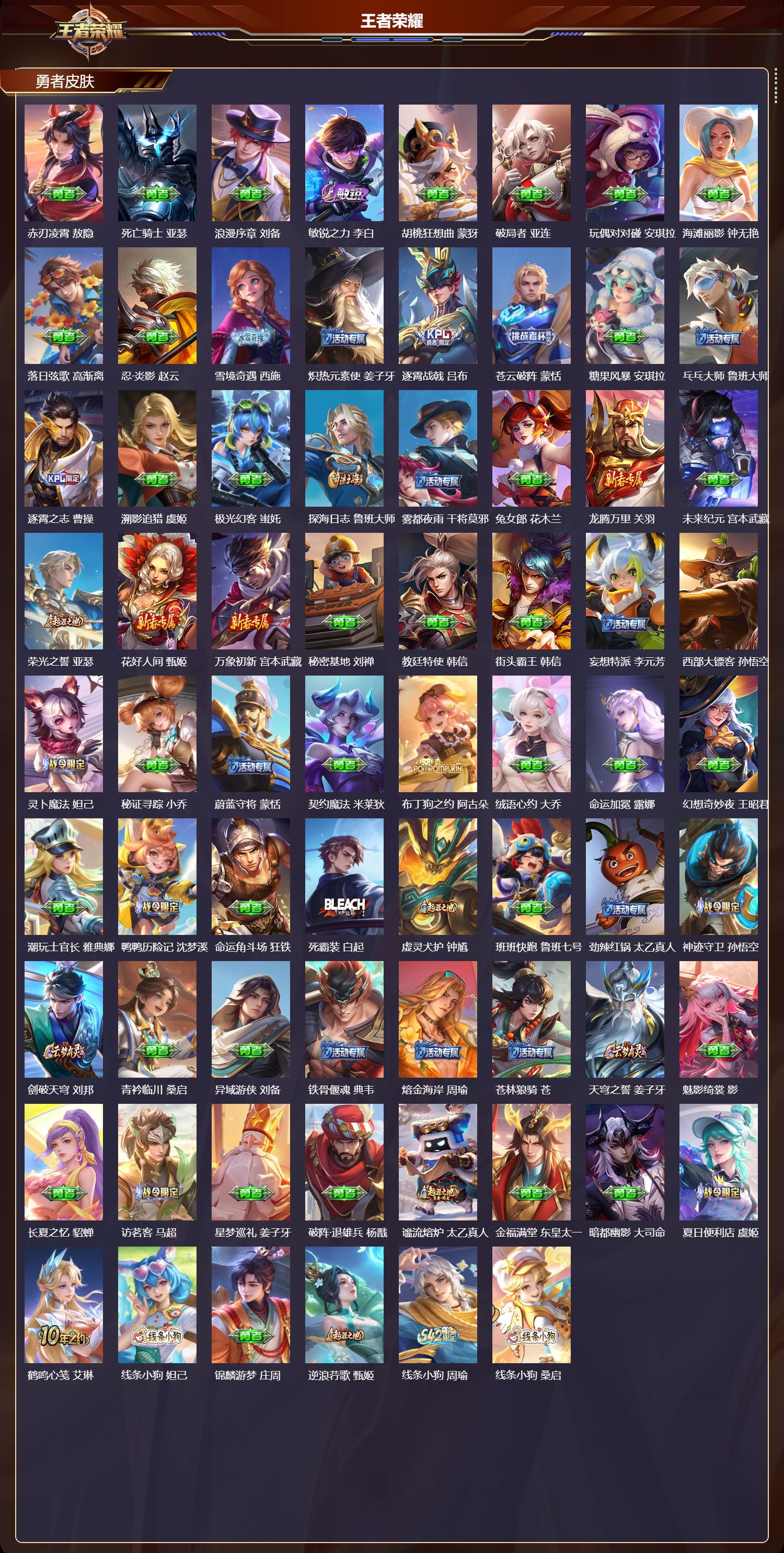 WZMK4290269王者荣耀账号详情图3