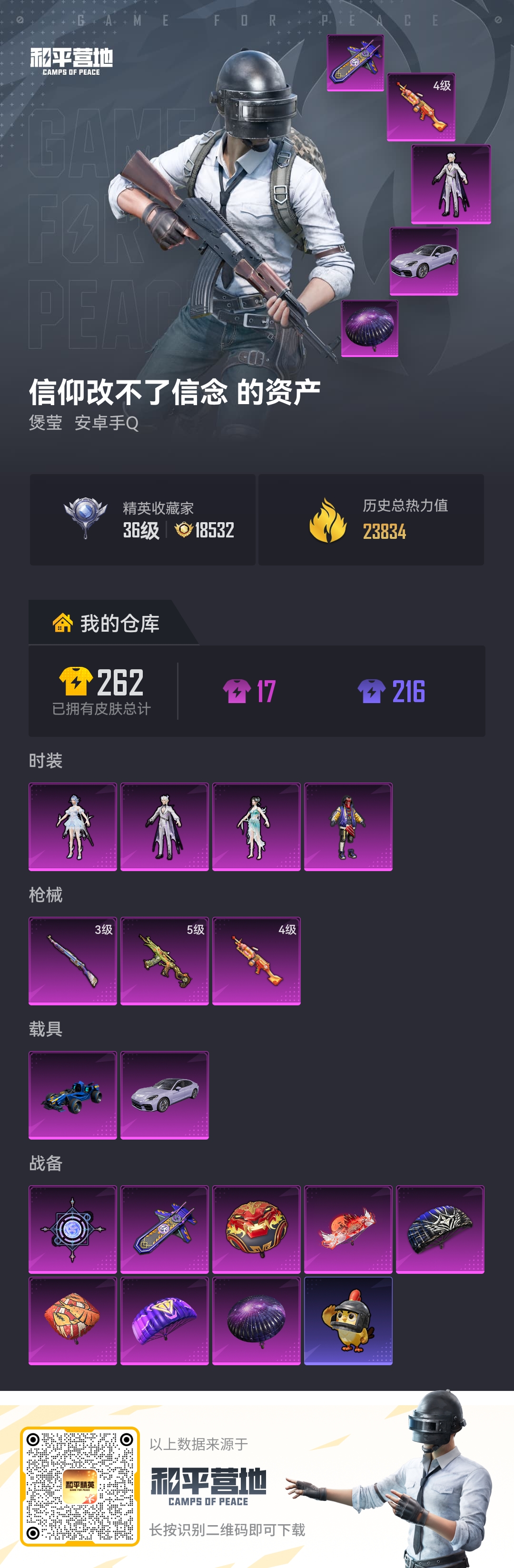 HPCMW4180491和平精英账号详情图1