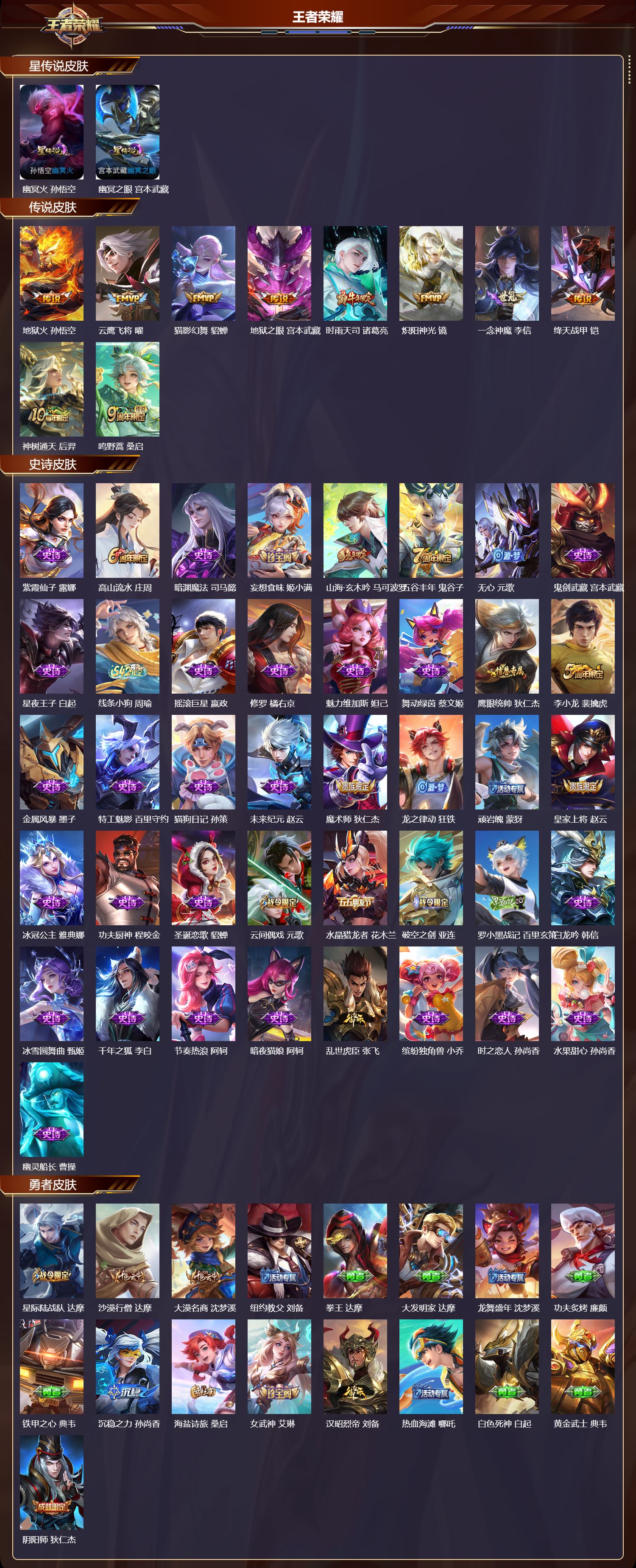 WZQM4290443王者荣耀账号详情图2