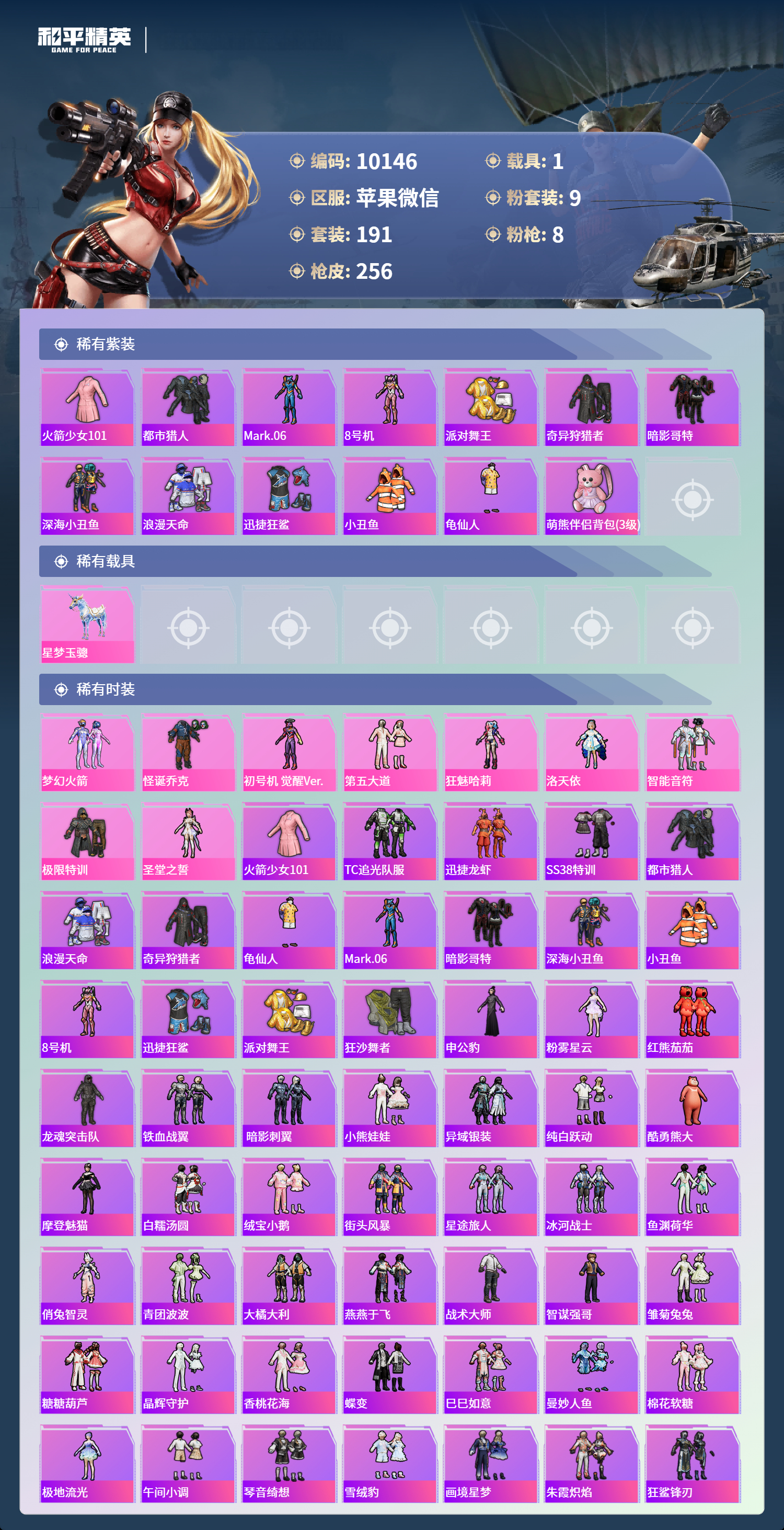 HPLX4164726和平精英账号详情图1