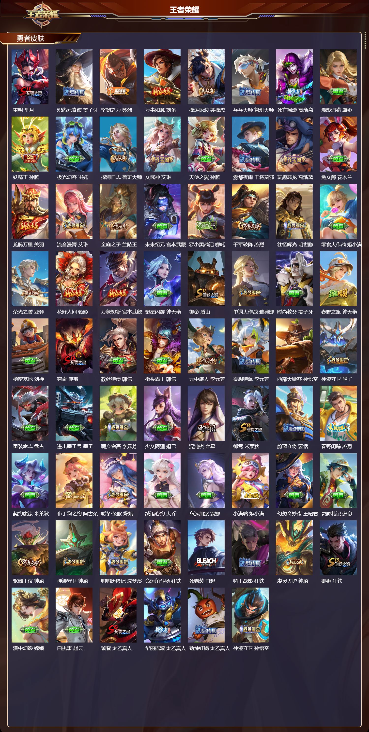 WZMK4292485王者荣耀账号详情图5