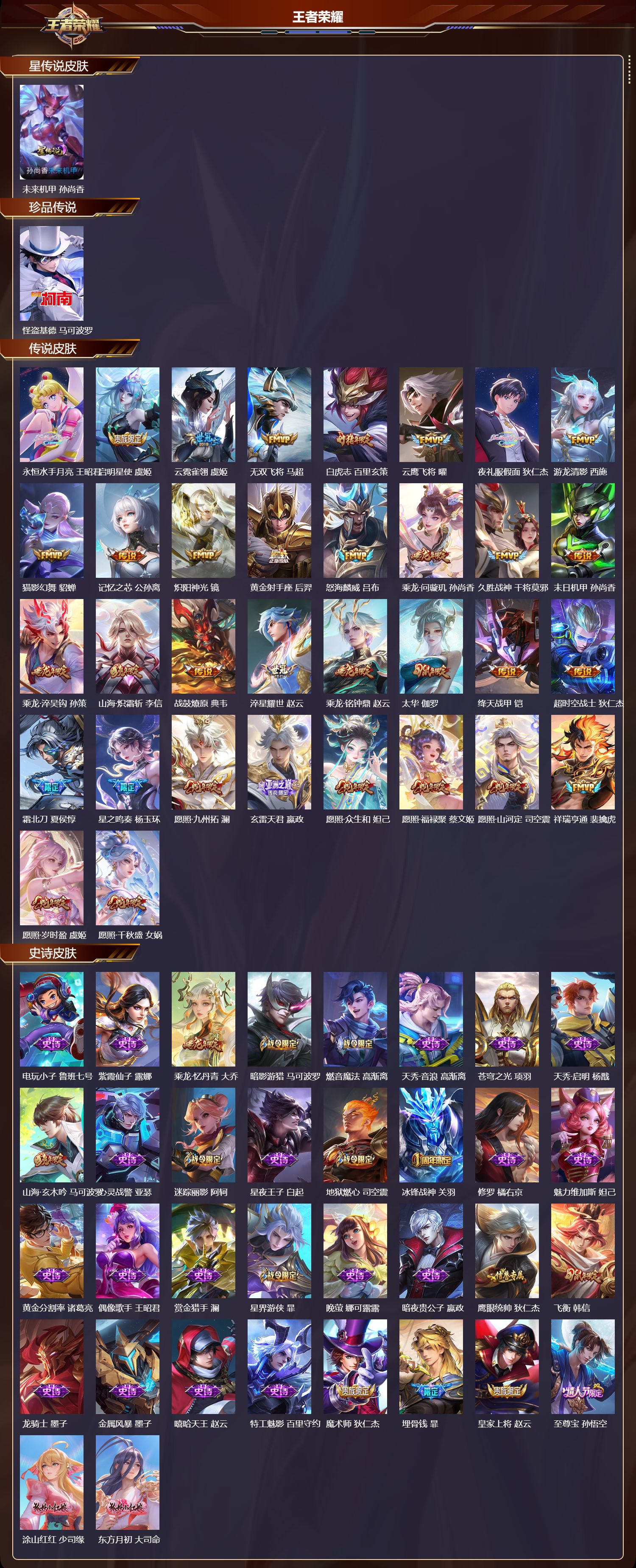 WZMK4293680王者荣耀账号详情图1